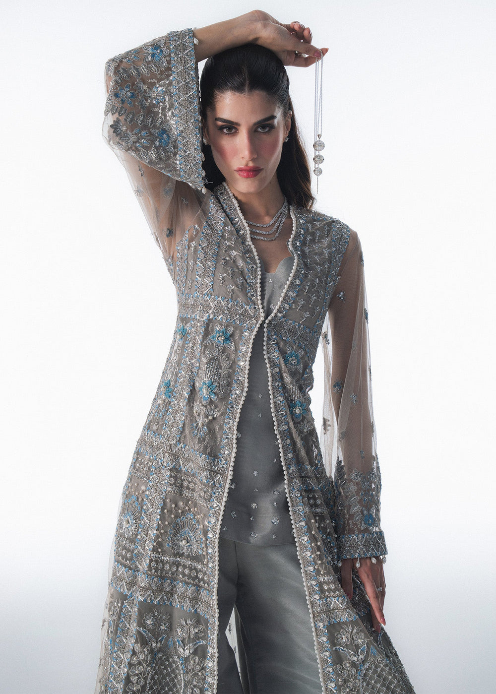 Sadaf Fawad Khan | Festive 25 | Overcast Whisper - Pakistani Designer Dress - by Sadaf Fawad Khan - Type : Ladies Clothes - 100% Original at Saira Sultan