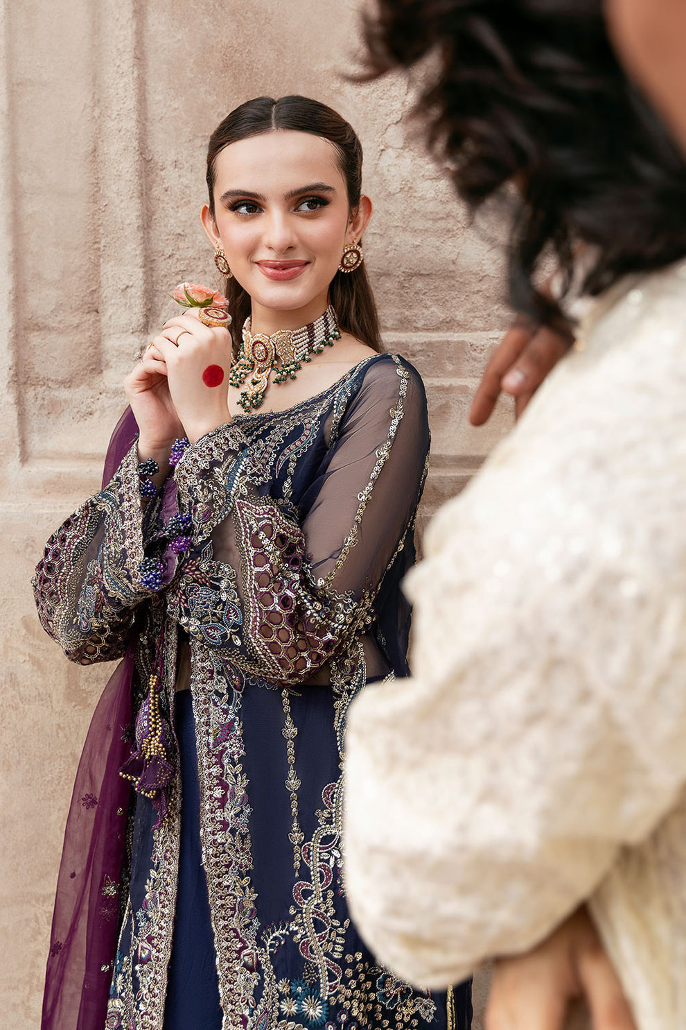 Shagna | Mehfil Festive Formals | SF-09-NEEL - Pakistani Designer Dress - by Ramsha - Type : Ladies Clothes - 100% Original at Saira Sultan