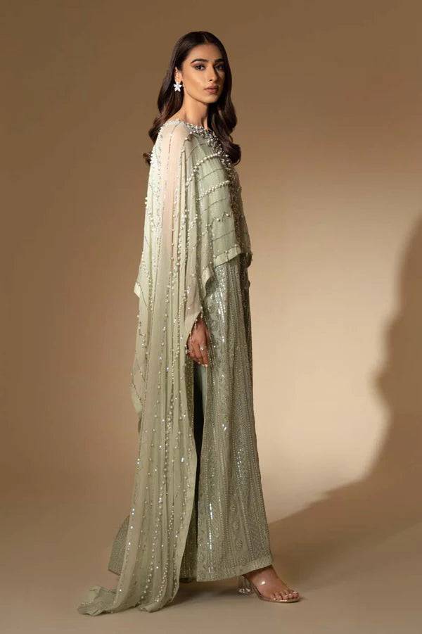Jeem | Luxury Pret | MIA MINT GREEN - Pakistani Designer Dress - by Jeem | Type: Luxury - 100% Original at Saira Sultan