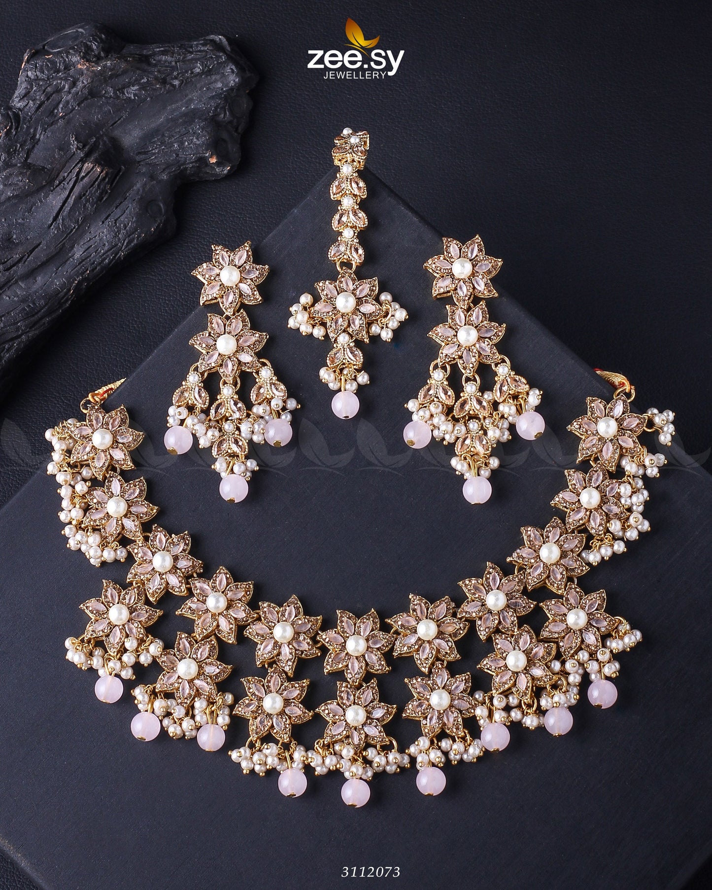 Monarda Bridal Sets Golden Mint Pink
