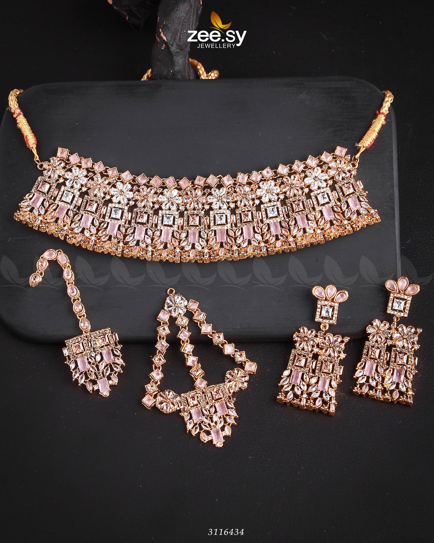 Rihanna Bridal Sets Golden Mint Pink