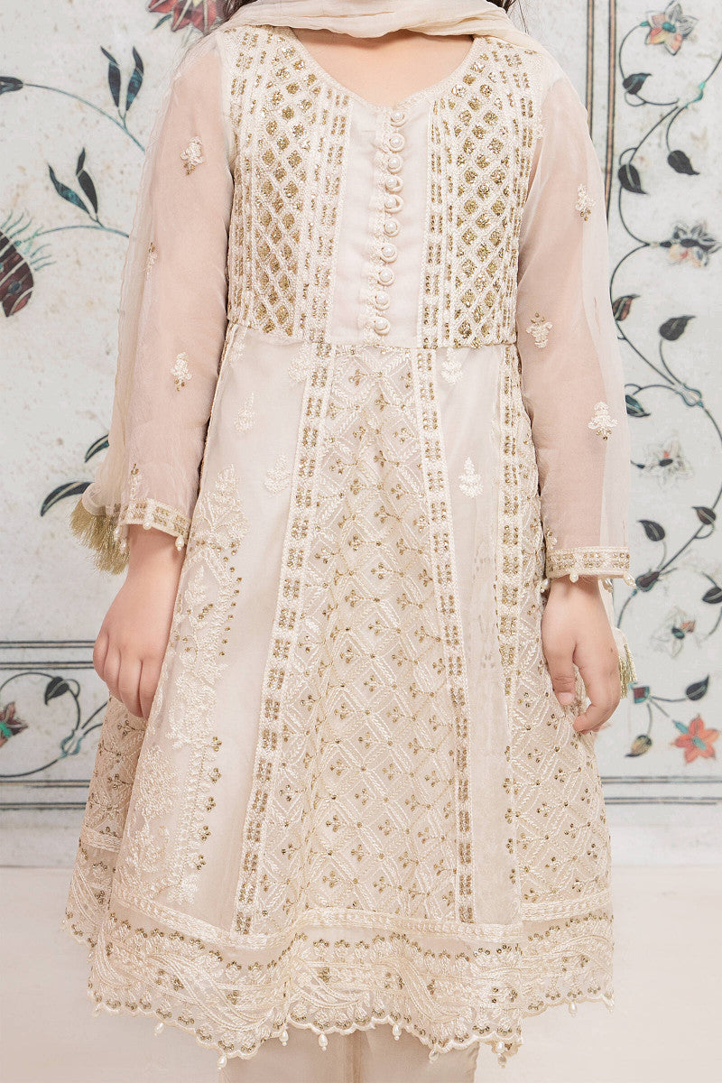 Maria B | 3 Piece Embroidered Suit | MKS-EF22-28R1 6-Apr White