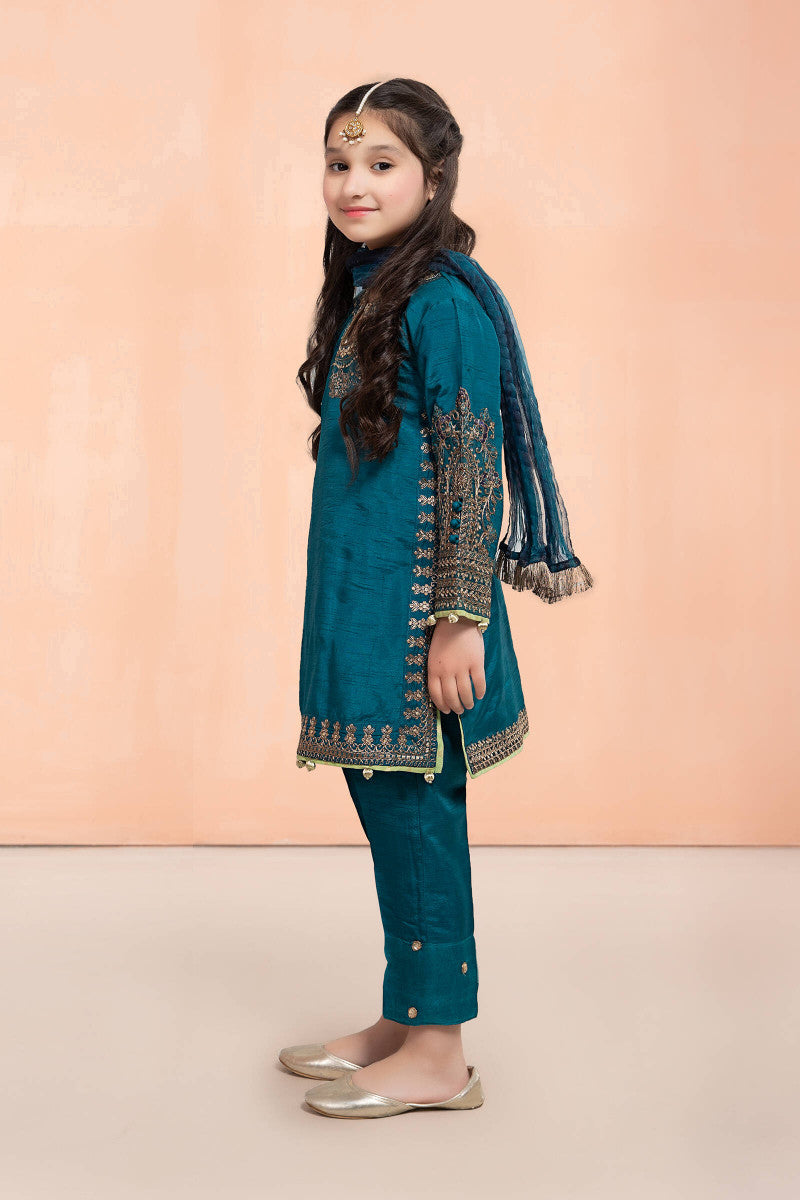 Maria B | 3 Piece Embroidered Lawn Suit | MKS-EF22-30R1 6-Apr Blue