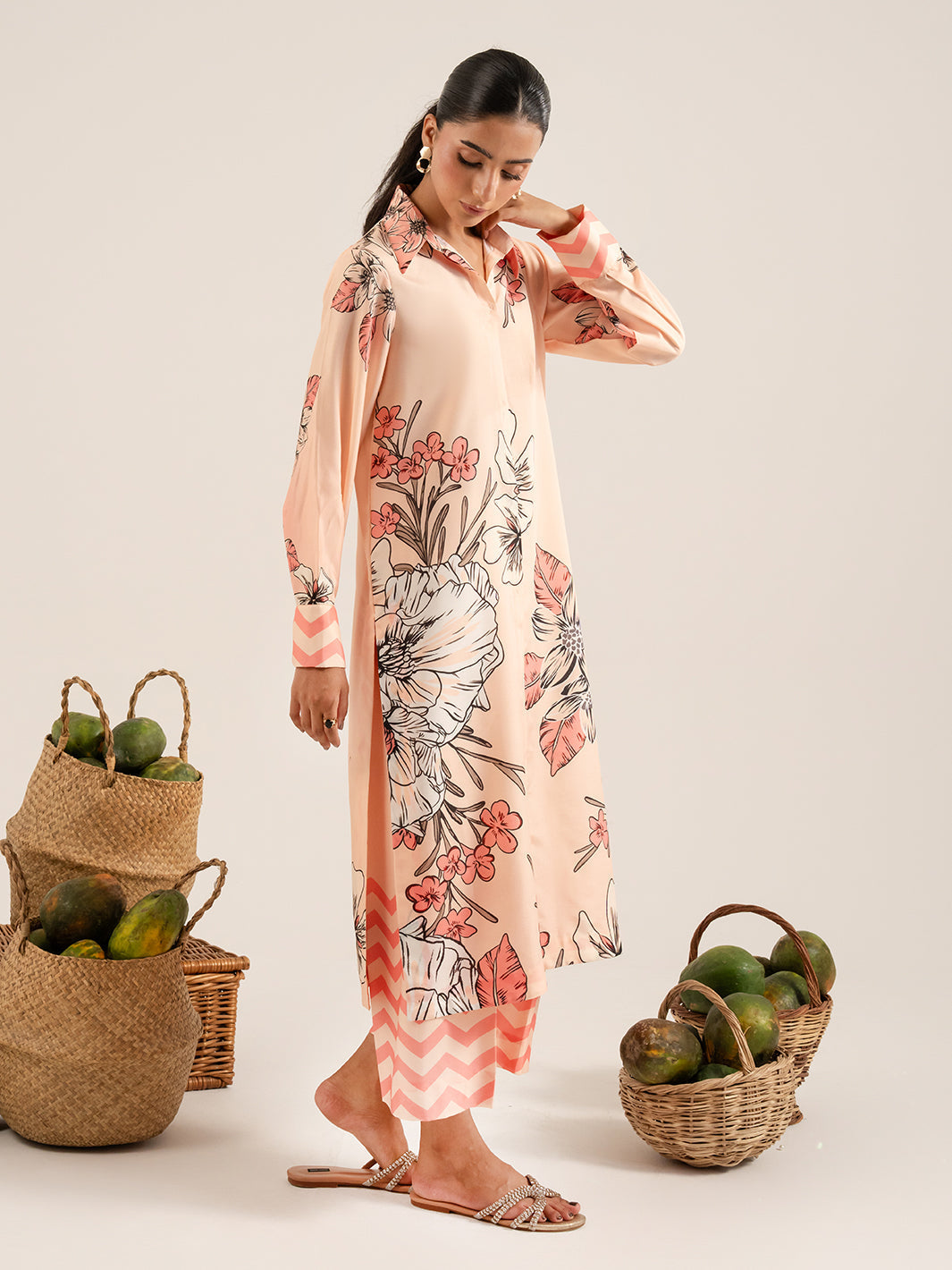 IZEL | Sunset street Pret | MUSE - Pakistani Designer Dress - by Izel - Type : Ladies Clothes - 100% Original at Saira Sultan