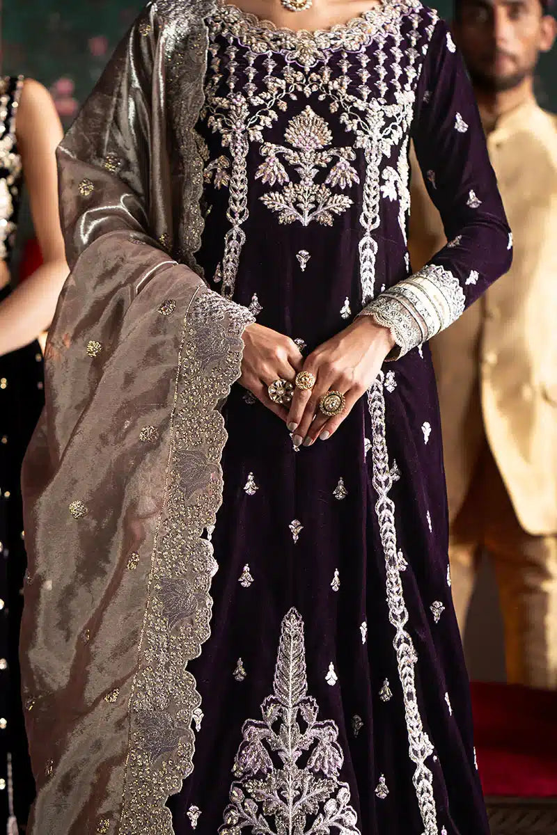 Mushq | Niloufer Velvet Edit 23 | Shirin - Pakistani Designer Dress - by Mushq | Type: Bridal - 100% Original at Saira Sultan