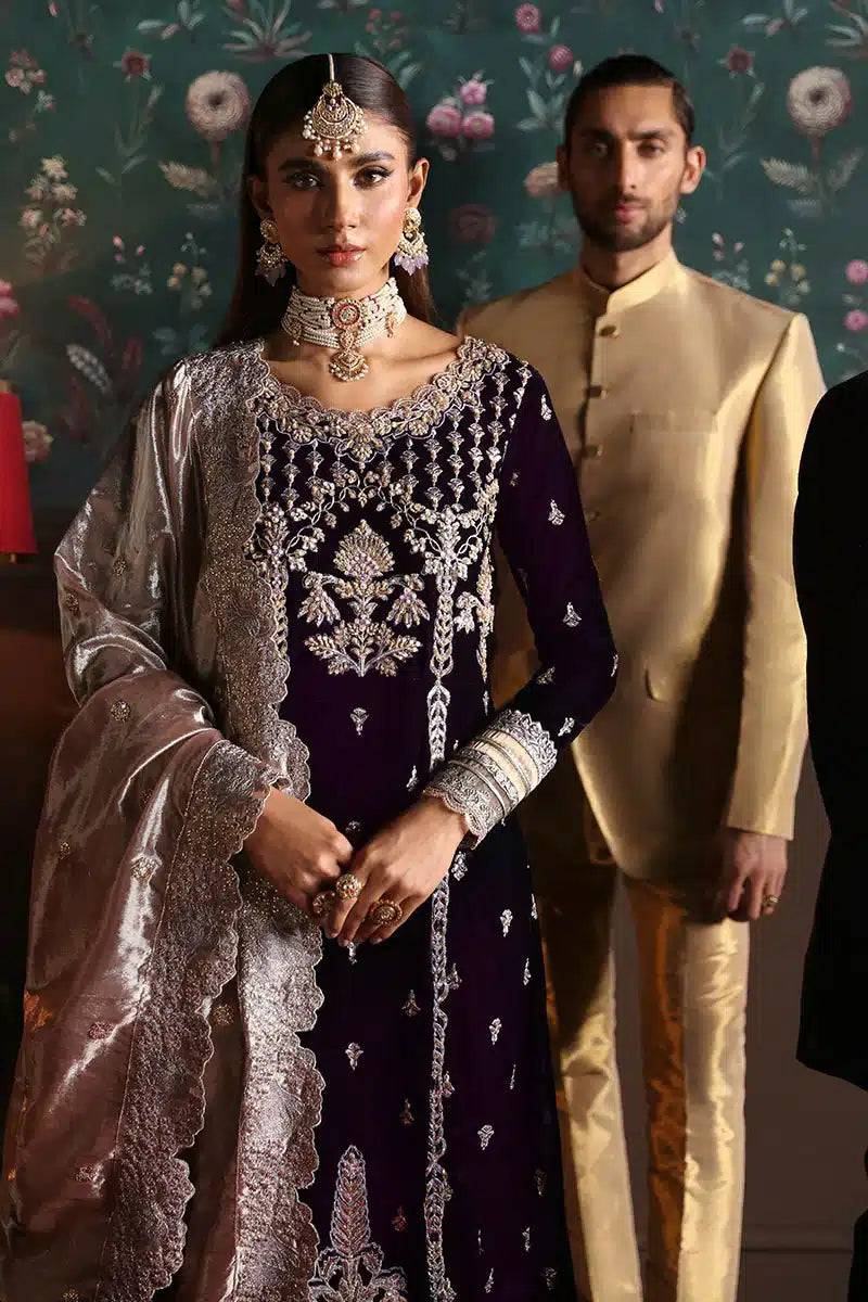 Mushq | Niloufer Velvet Edit 23 | Shirin - Pakistani Designer Dress - by Mushq | Type: Bridal - 100% Original at Saira Sultan