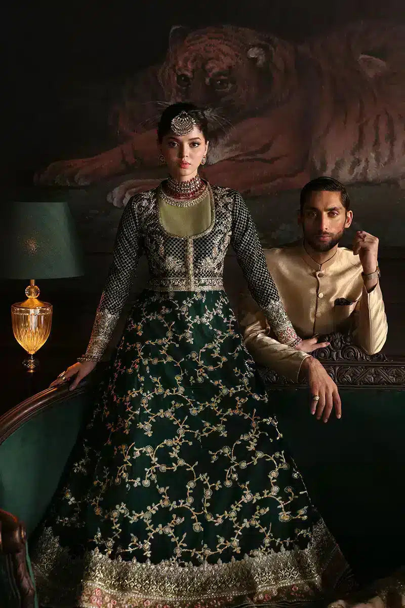 Mushq | Niloufer Velvet Edit 23 | Shahinaz - Pakistani Designer Dress - by Mushq | Type: Bridal - 100% Original at Saira Sultan