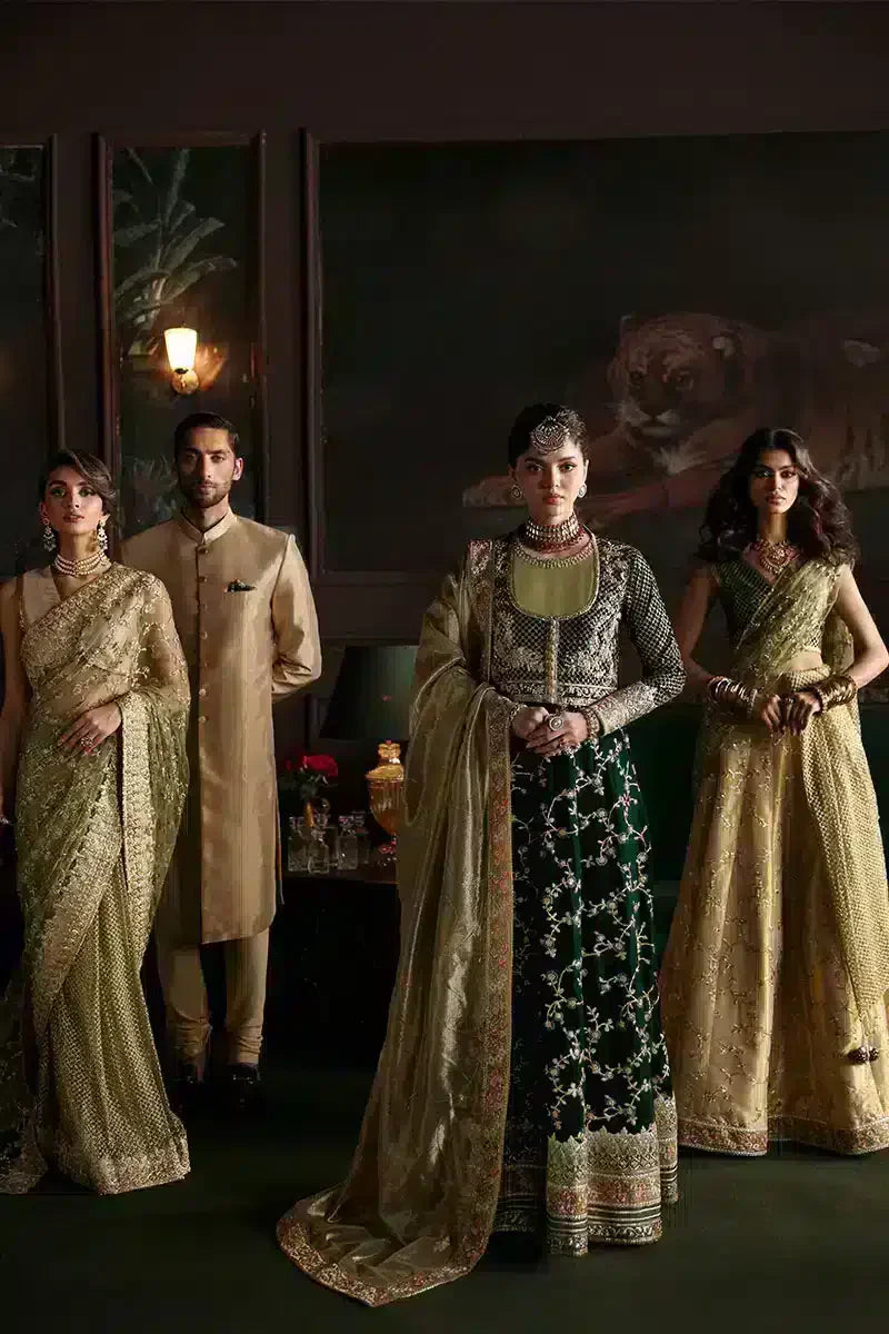 Mushq | Niloufer Velvet Edit 23 | Shahinaz - Pakistani Designer Dress - by Mushq | Type: Bridal - 100% Original at Saira Sultan