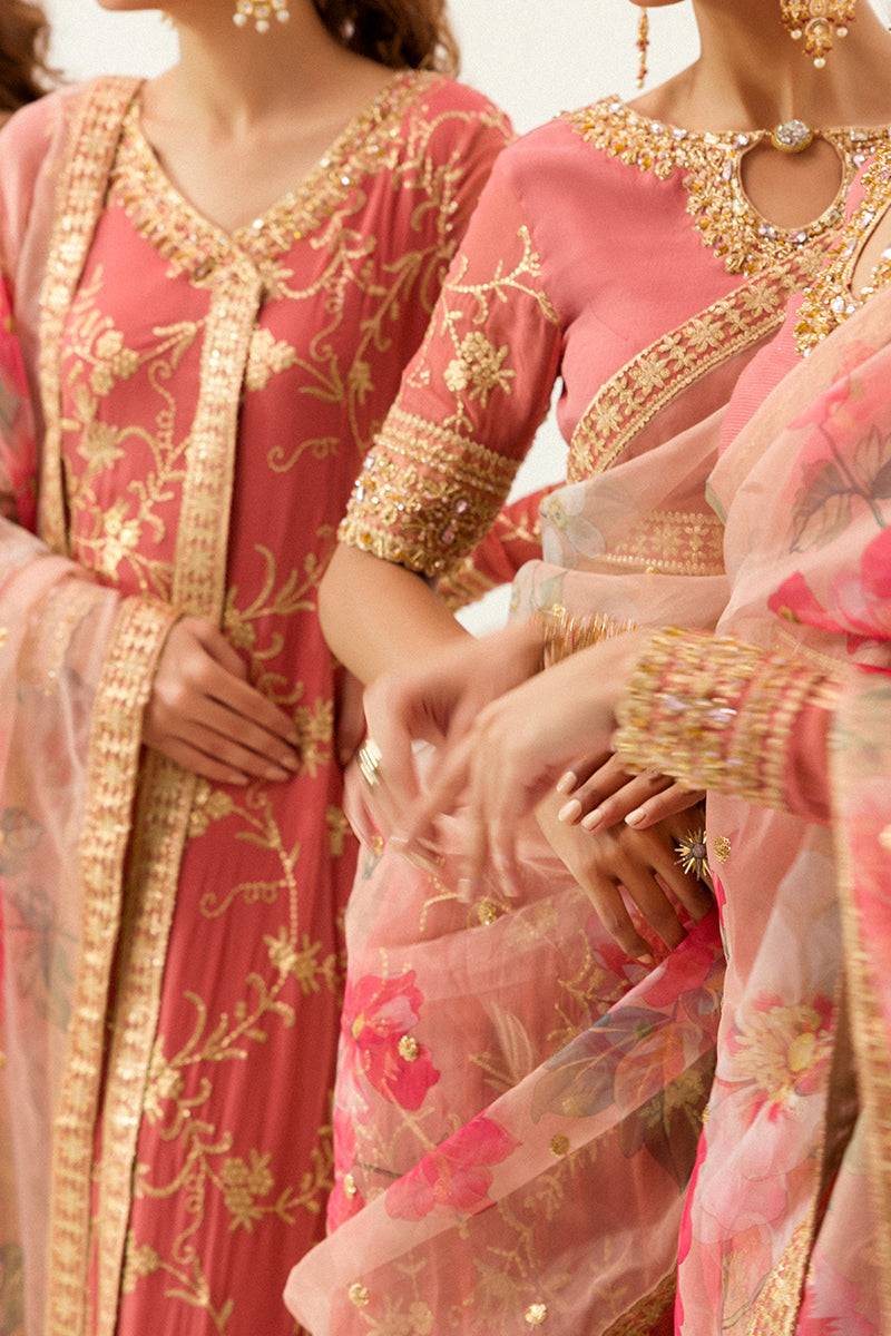 Mushq | Best of Mushq | Coral Almond - Pakistani Designer Dress - by Mushq | Type: Bridal - 100% Original at Saira Sultan