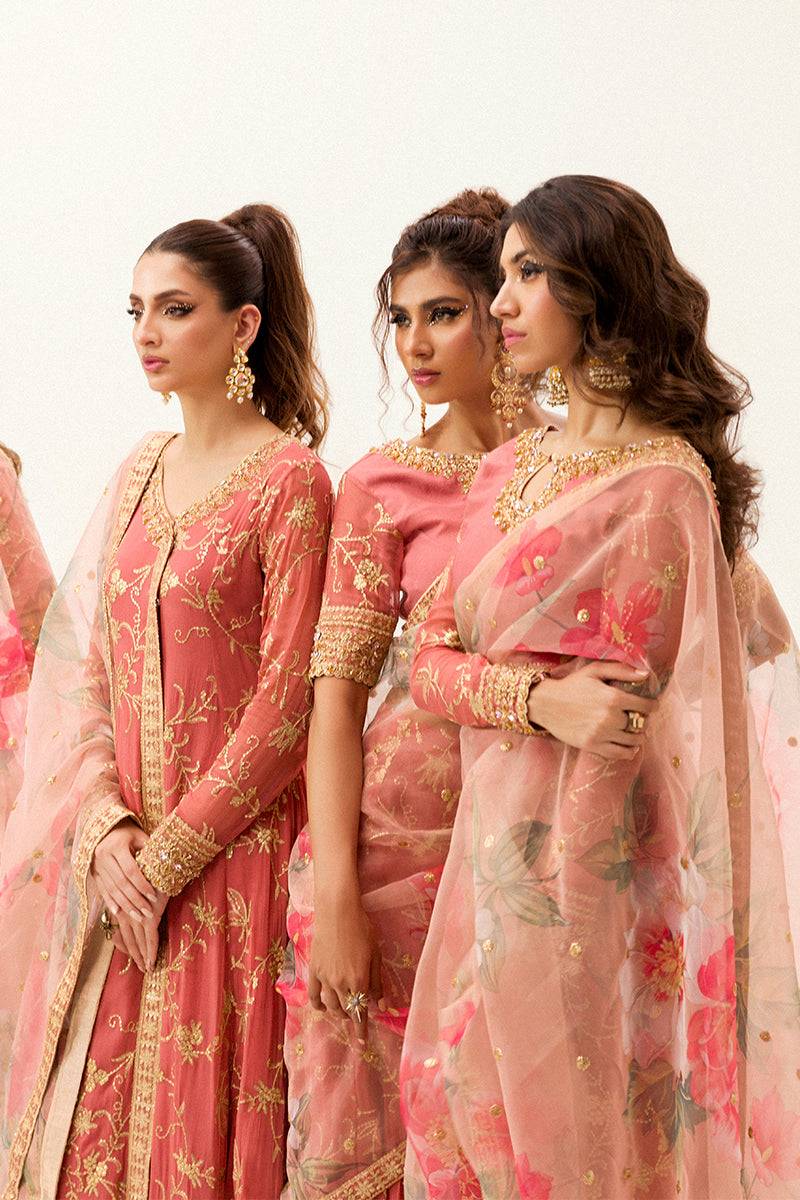 Mushq | Best of Mushq | Coral Almond - Pakistani Designer Dress - by Mushq | Type: Bridal - 100% Original at Saira Sultan