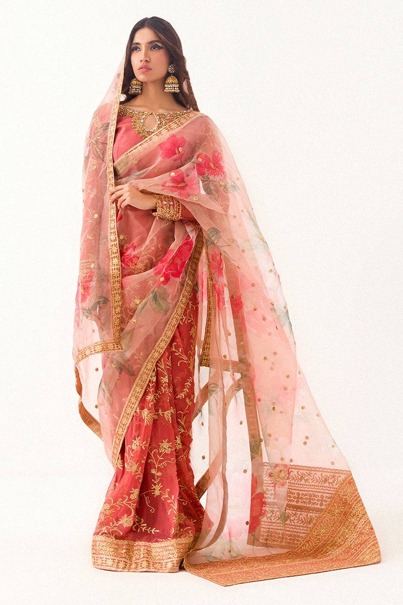 Mushq | Best of Mushq | Coral Almond - Pakistani Designer Dress - by Mushq | Type: Bridal - 100% Original at Saira Sultan