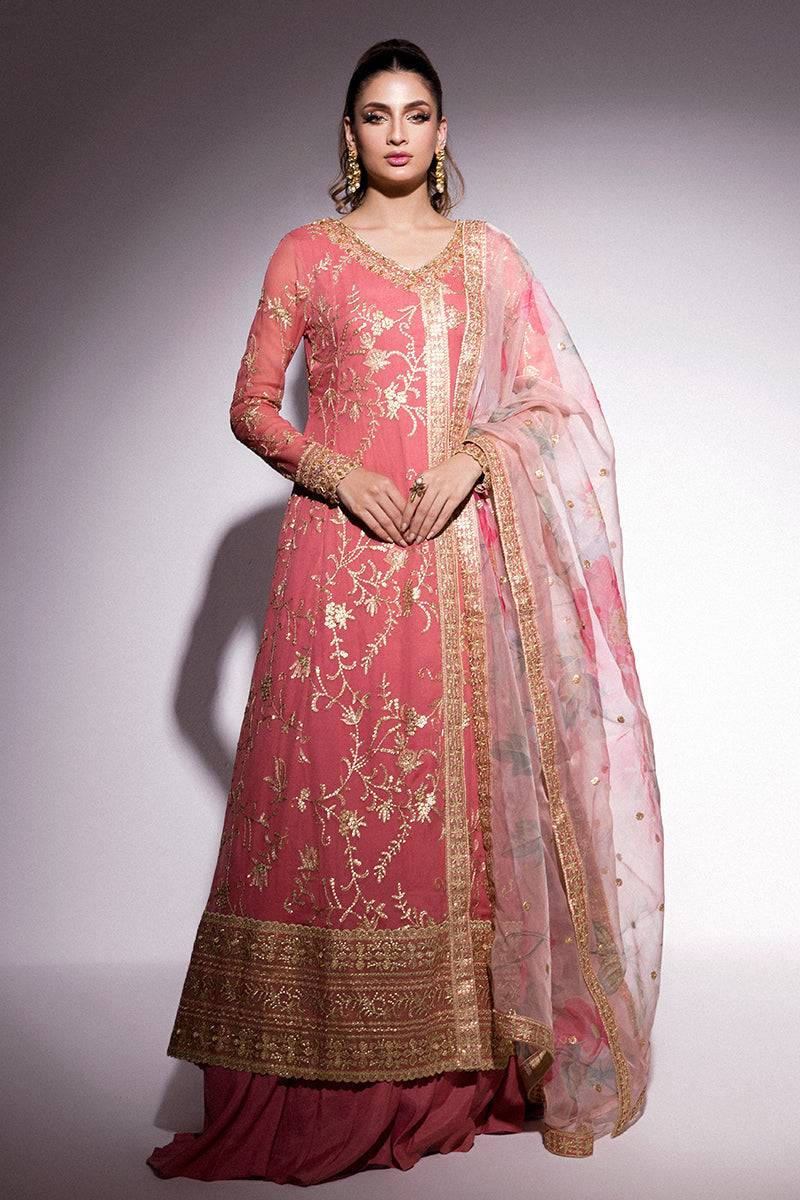 Mushq | Best of Mushq | Coral Almond - Pakistani Designer Dress - by Mushq | Type: Bridal - 100% Original at Saira Sultan