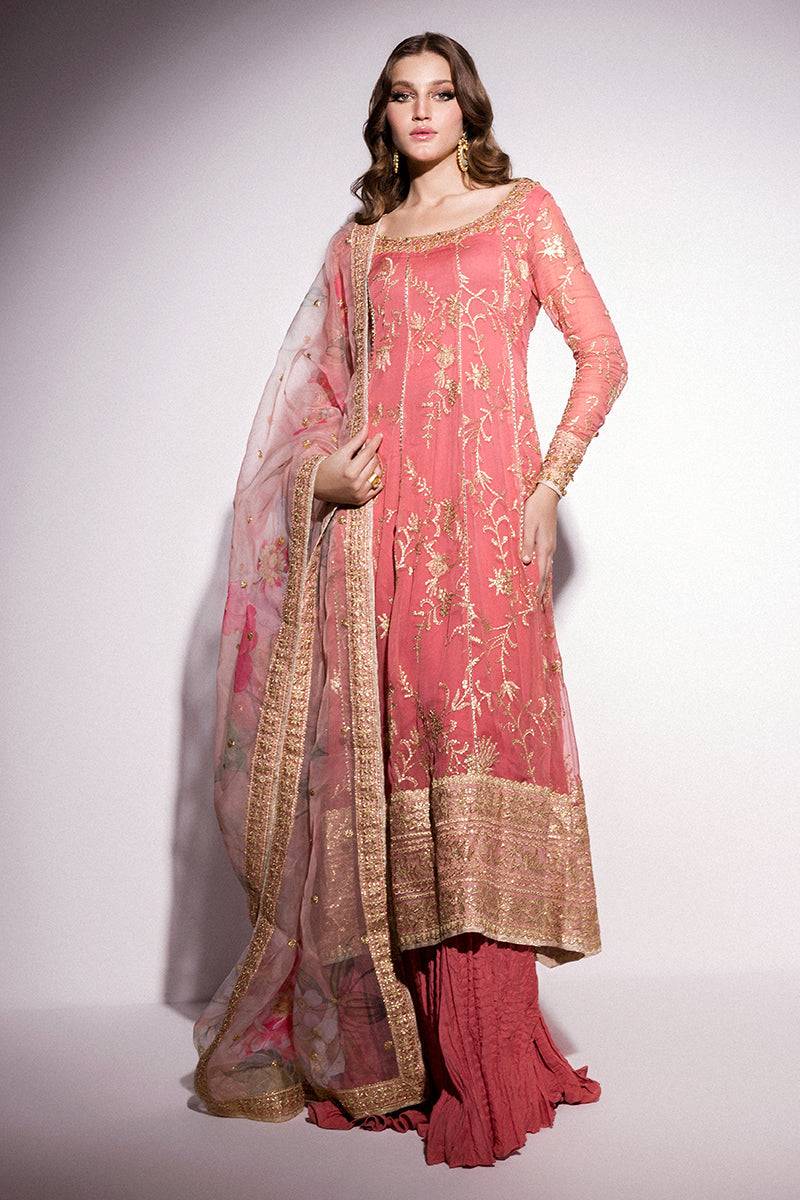 Mushq | Best of Mushq | Coral Almond - Pakistani Designer Dress - by Mushq | Type: Bridal - 100% Original at Saira Sultan