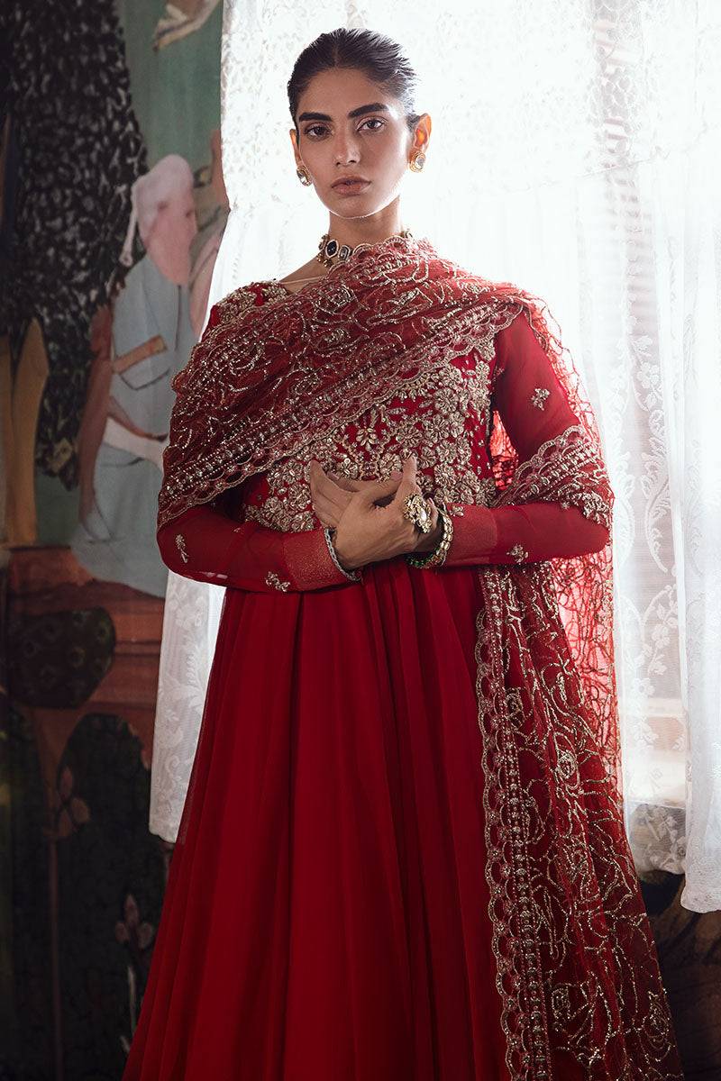Mushq | Irha Kalidaar Chiffon Pret | RAYA - Pakistani Designer Dress - by Mushq | Type: Formal - 100% Original at Saira Sultan