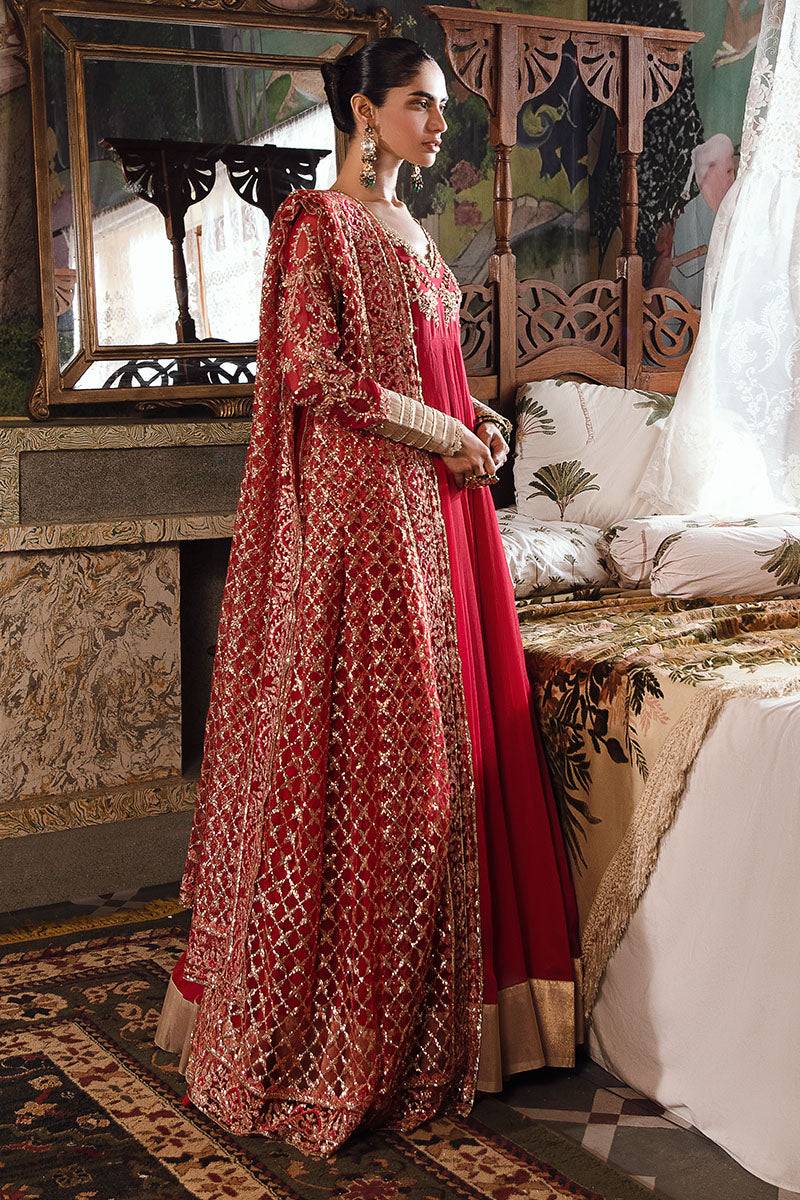 Mushq | Irha Kalidaar Chiffon Pret | MALIAH - Pakistani Designer Dress - by Mushq | Type: Formal - 100% Original at Saira Sultan