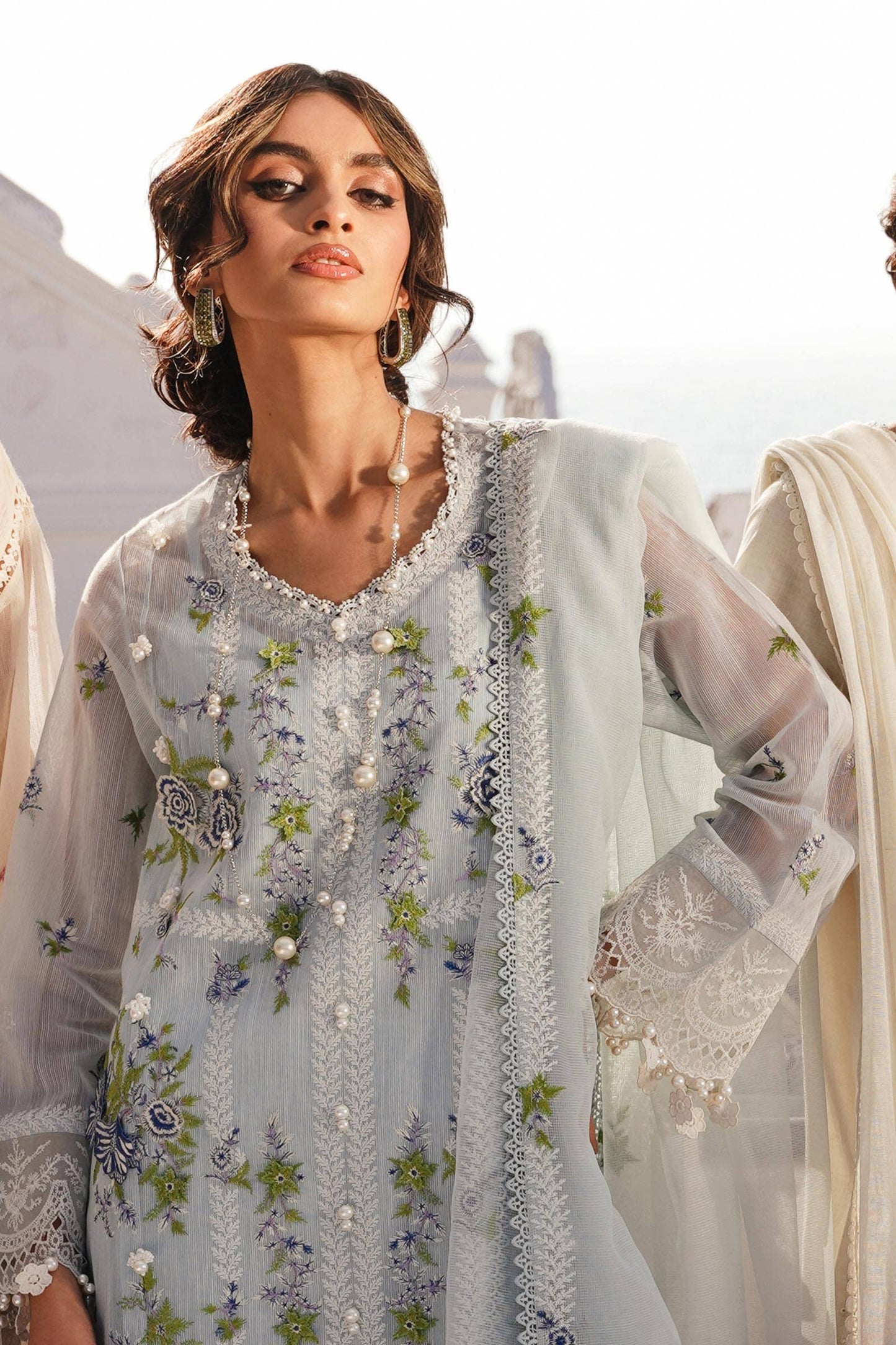 Sana Safinaz | Muzlin Spring 24 | M241-001B-CX - Pakistani Designer Dress - by Sana Safinaz | Type: Luxury - 100% Original at Saira Sultan