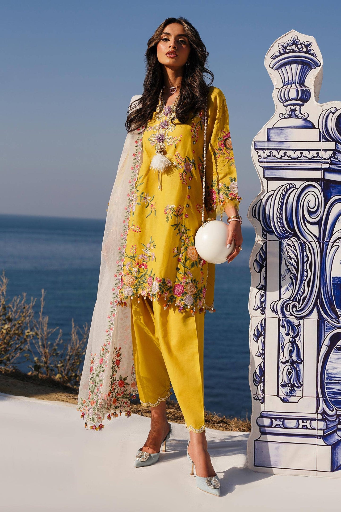 Sana Safinaz | Muzlin Spring 24 | M241-002A-CX - Pakistani Designer Dress - by Sana Safinaz | Type: Luxury - 100% Original at Saira Sultan