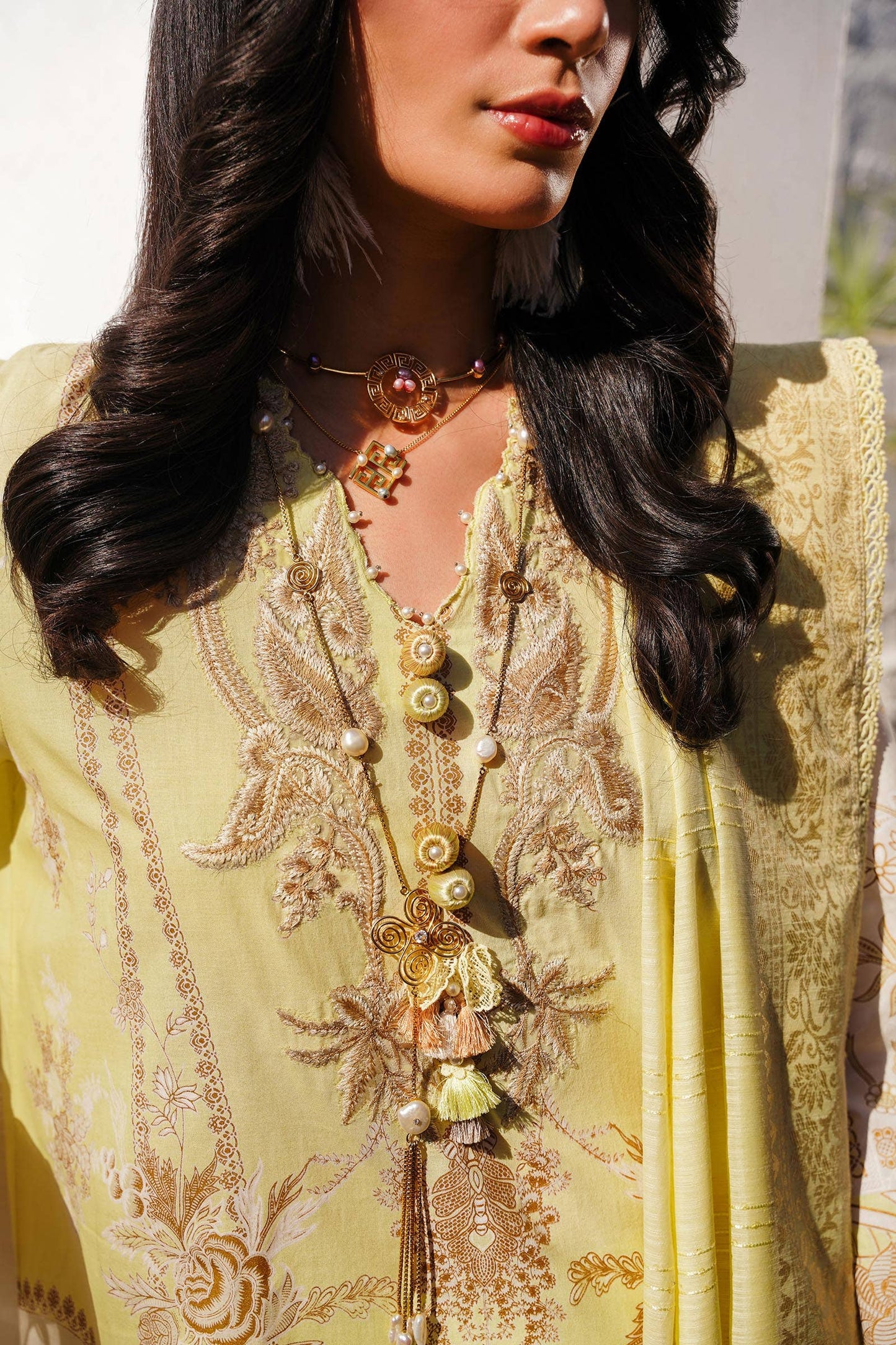 Sana Safinaz | Muzlin Spring 24 | M241-018A-CM - Pakistani Designer Dress - by Sana Safinaz | Type: Luxury - 100% Original at Saira Sultan