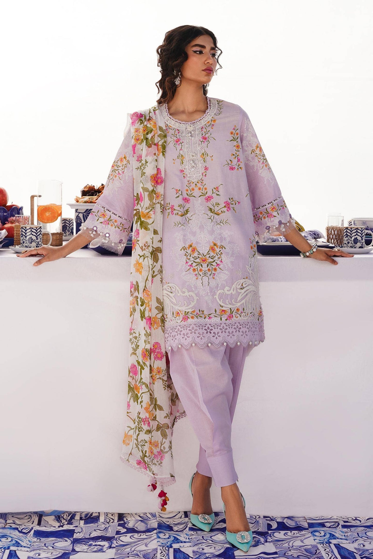 Sana Safinaz | Muzlin Spring 24 | M241-019A-CI - Pakistani Designer Dress - by Sana Safinaz | Type: Luxury - 100% Original at Saira Sultan
