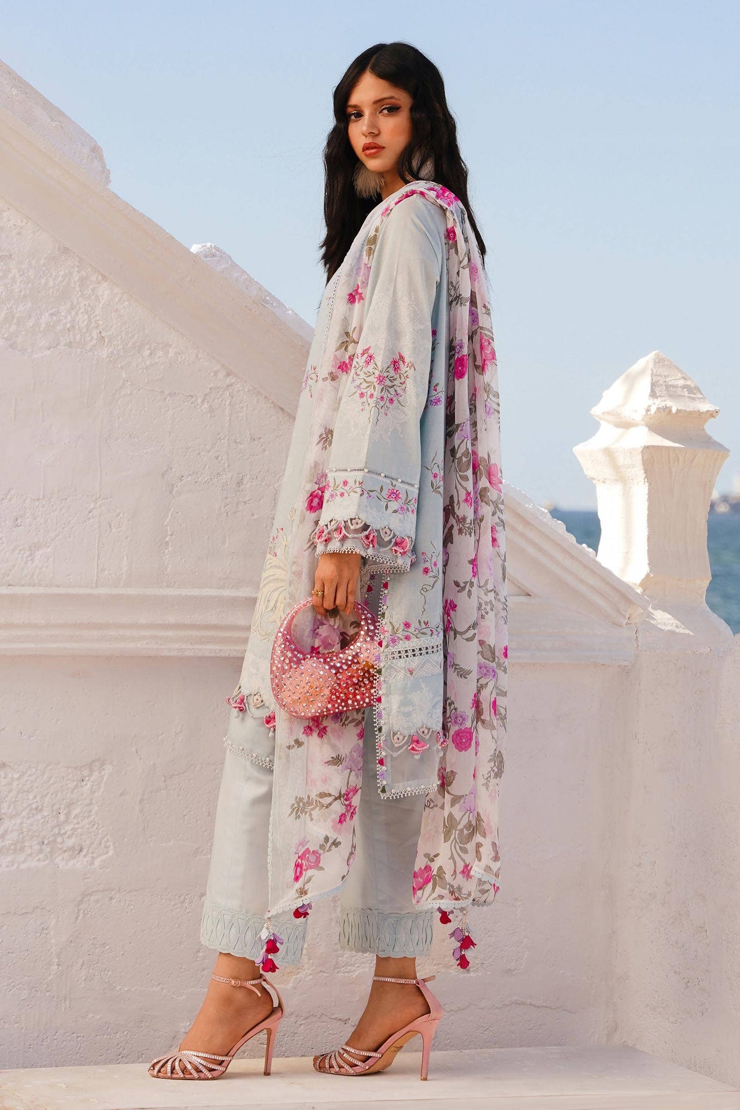 Sana Safinaz | Muzlin Spring 24 | M241-019B-CI - Pakistani Designer Dress - by Sana Safinaz | Type: Luxury - 100% Original at Saira Sultan