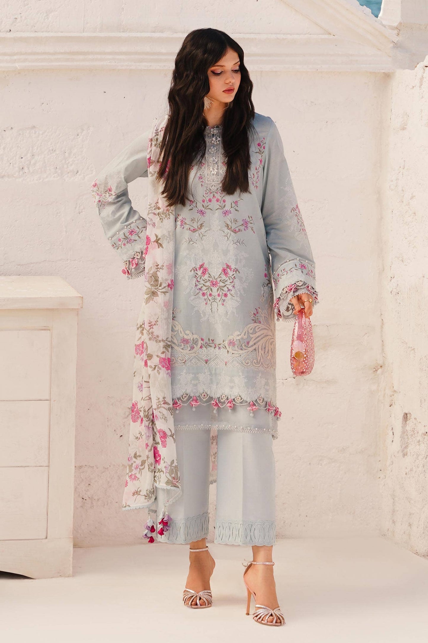 Sana Safinaz | Muzlin Spring 24 | M241-019B-CI - Pakistani Designer Dress - by Sana Safinaz | Type: Luxury - 100% Original at Saira Sultan