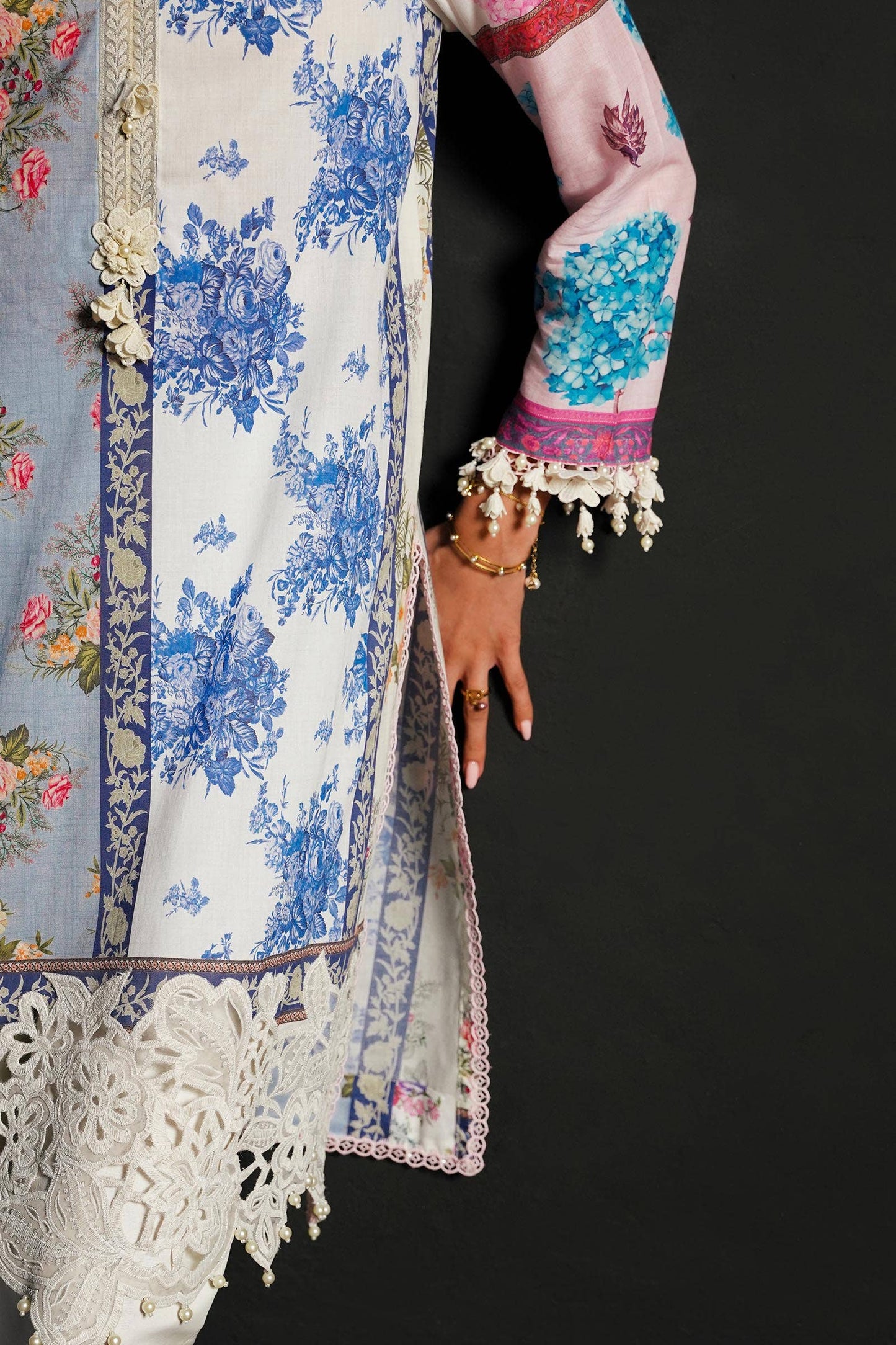 Sana Safinaz | Muzlin Spring 24 | M241-003A-CI - Pakistani Designer Dress - by Sana Safinaz | Type: Luxury - 100% Original at Saira Sultan