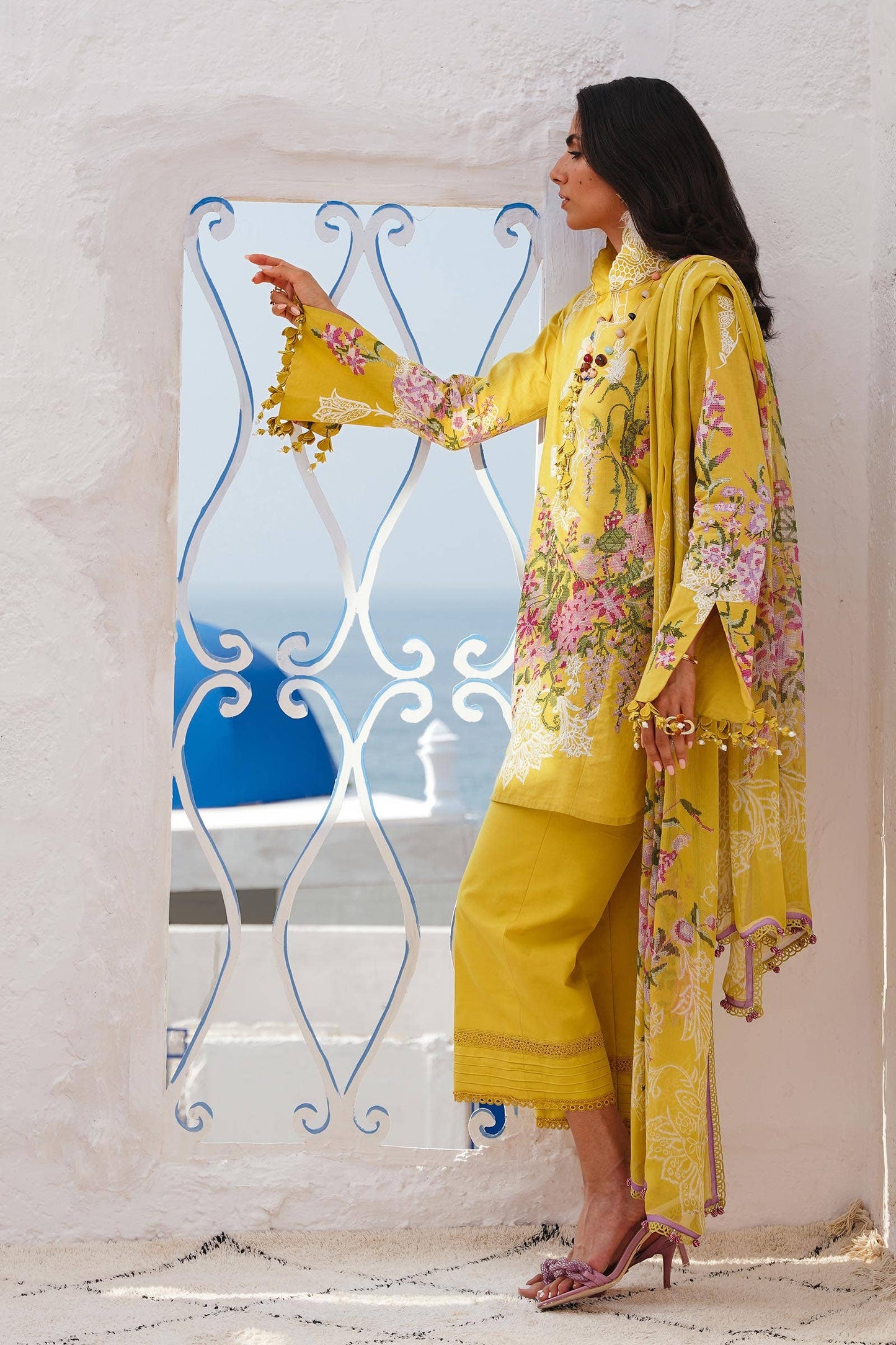 Sana Safinaz | Muzlin Spring 24 | M241-006B-CJ - Pakistani Designer Dress - by Sana Safinaz | Type: Luxury - 100% Original at Saira Sultan
