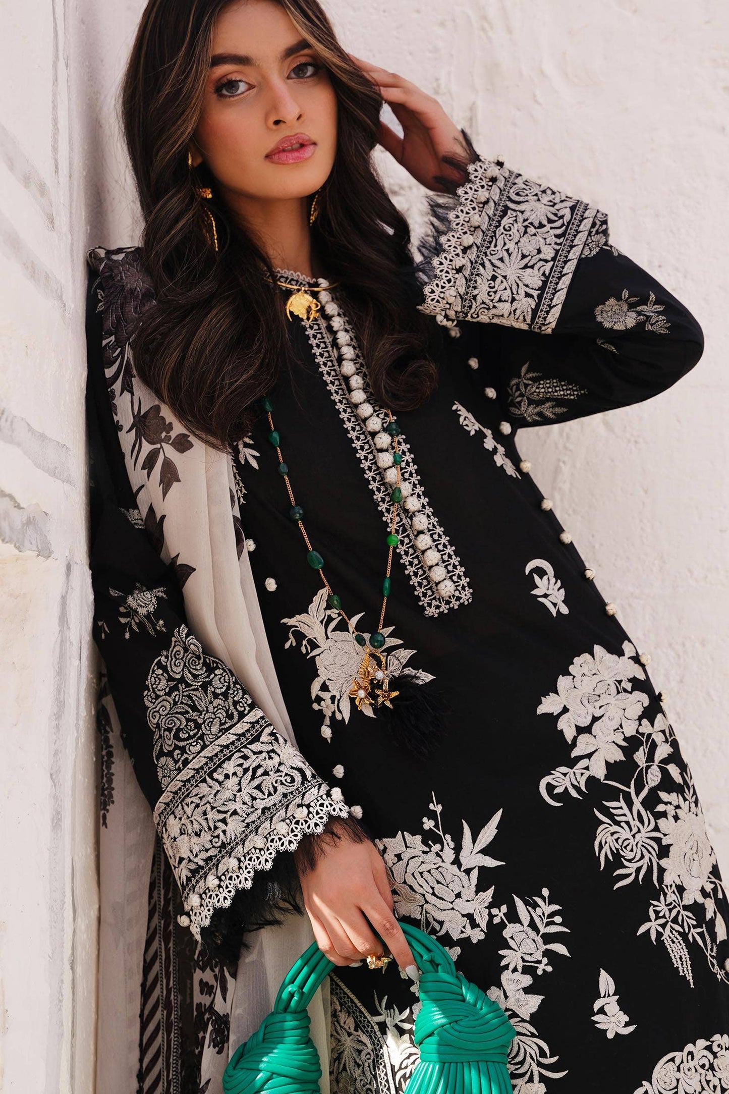 Sana Safinaz | Muzlin Spring 24 | M241-007A-CJ - Pakistani Designer Dress - by Sana Safinaz | Type: Luxury - 100% Original at Saira Sultan