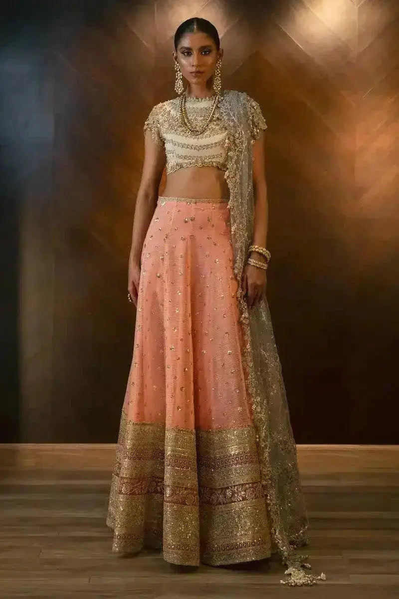 Sana Safinaz | Nura Festive 2023 | N232-004-CT - Pakistani Designer Dress - by Sana Safinaz | Type: Bridal - 100% Original at Saira Sultan