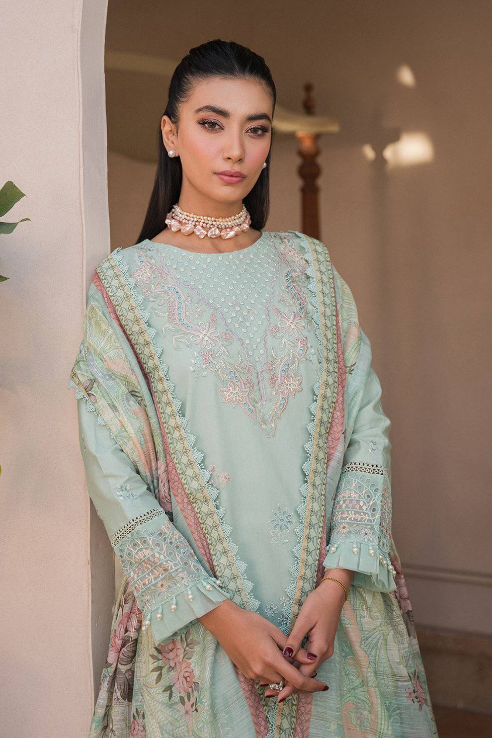 Neeshay | Symphony Luxury Lawn 24 | Melody - Pakistani Designer Dress - by Neeshay | Type: Luxury - 100% Original at Saira Sultan