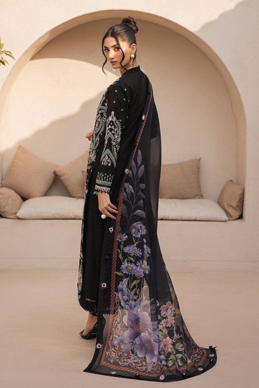 Neeshay | Symphony Luxury Lawn 24 | Celestial - Pakistani Designer Dress - by Neeshay | Type: Luxury - 100% Original at Saira Sultan