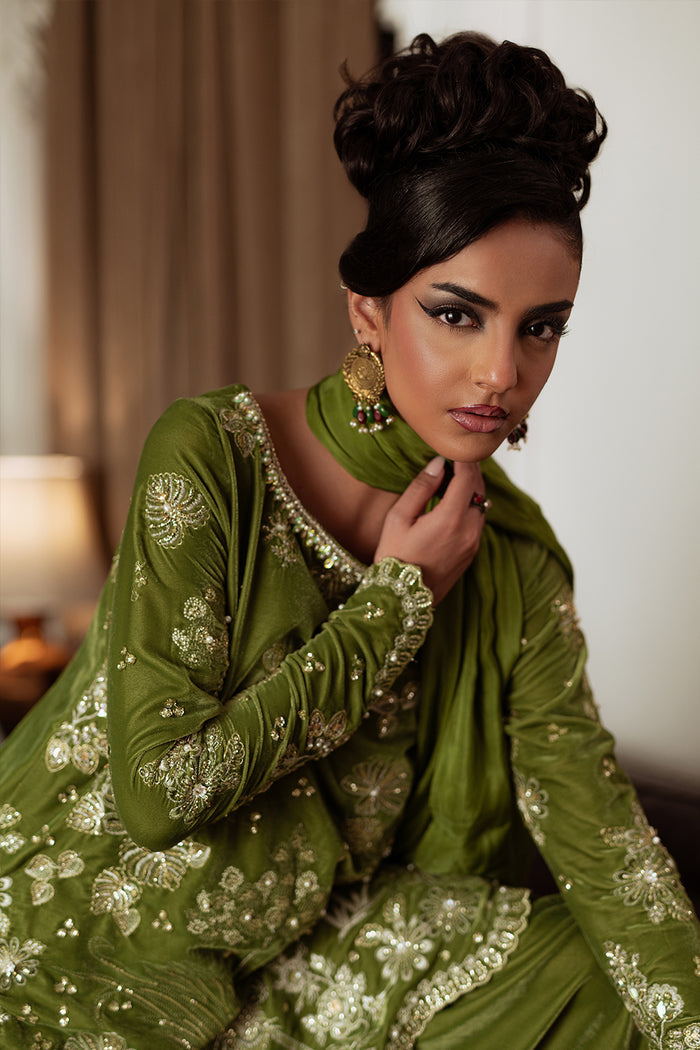 Saira Rizwan | Velvet Pret 25 | KAHWA-SRVP25-08 by Saira Rizwan - Designer Dress - Type : Ladies Clothes - Available at Saira Sultan - 100% Original