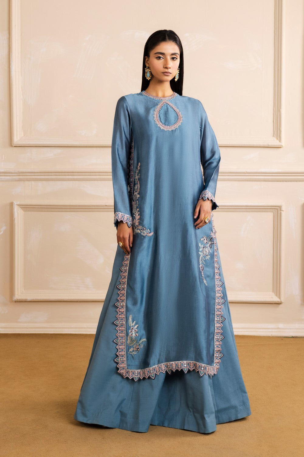 Maryum N Maria | Zaira Pret | NORA XS Dusty Blue Organza Silk