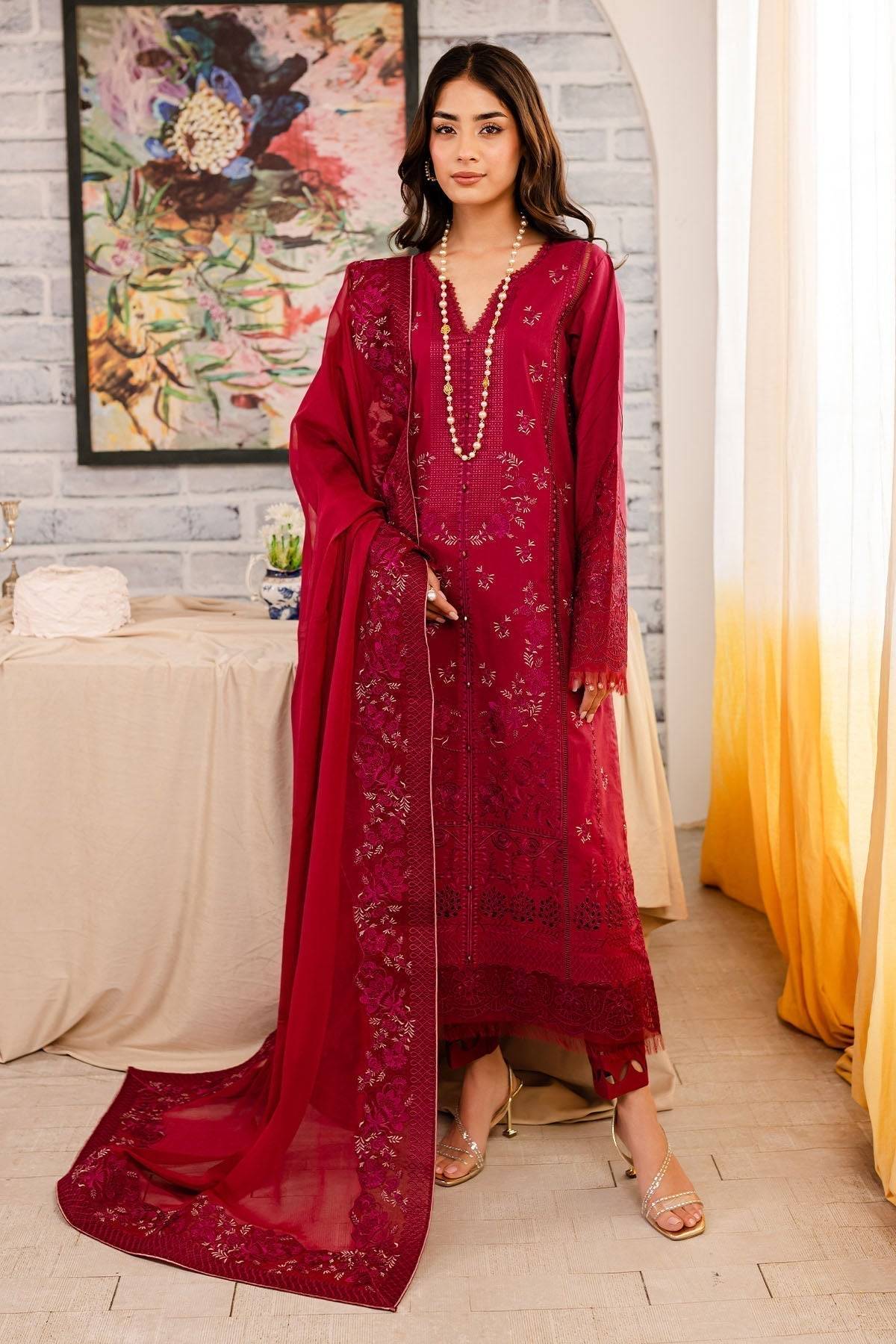 Nureh | Shades Of Summer | NP-492 - Pakistani Designer Dress - by Nureh | Type: Luxury - 100% Original at Saira Sultan