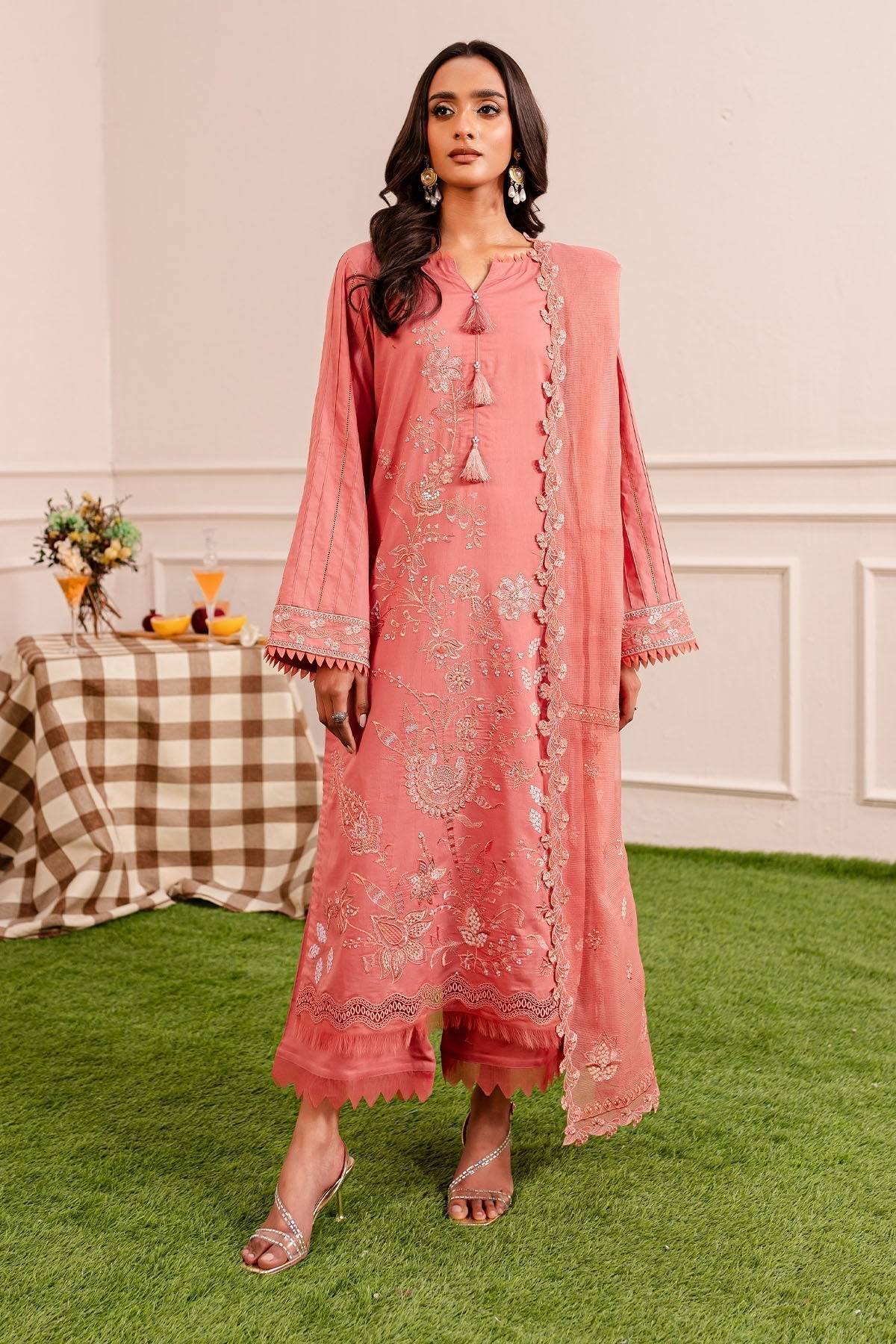Nureh | Shades Of Summer | NP-477 - Pakistani Designer Dress - by Nureh | Type: Luxury - 100% Original at Saira Sultan