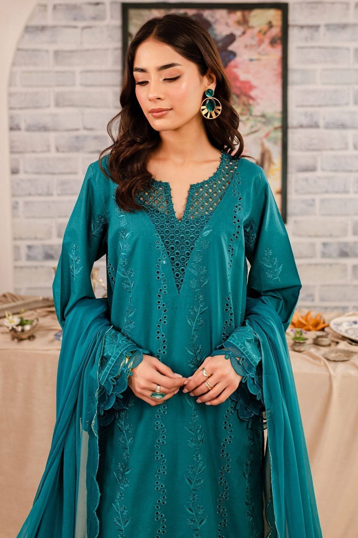 Nureh | Shades Of Summer | NP-495 - Pakistani Designer Dress - by Nureh | Type: Luxury - 100% Original at Saira Sultan
