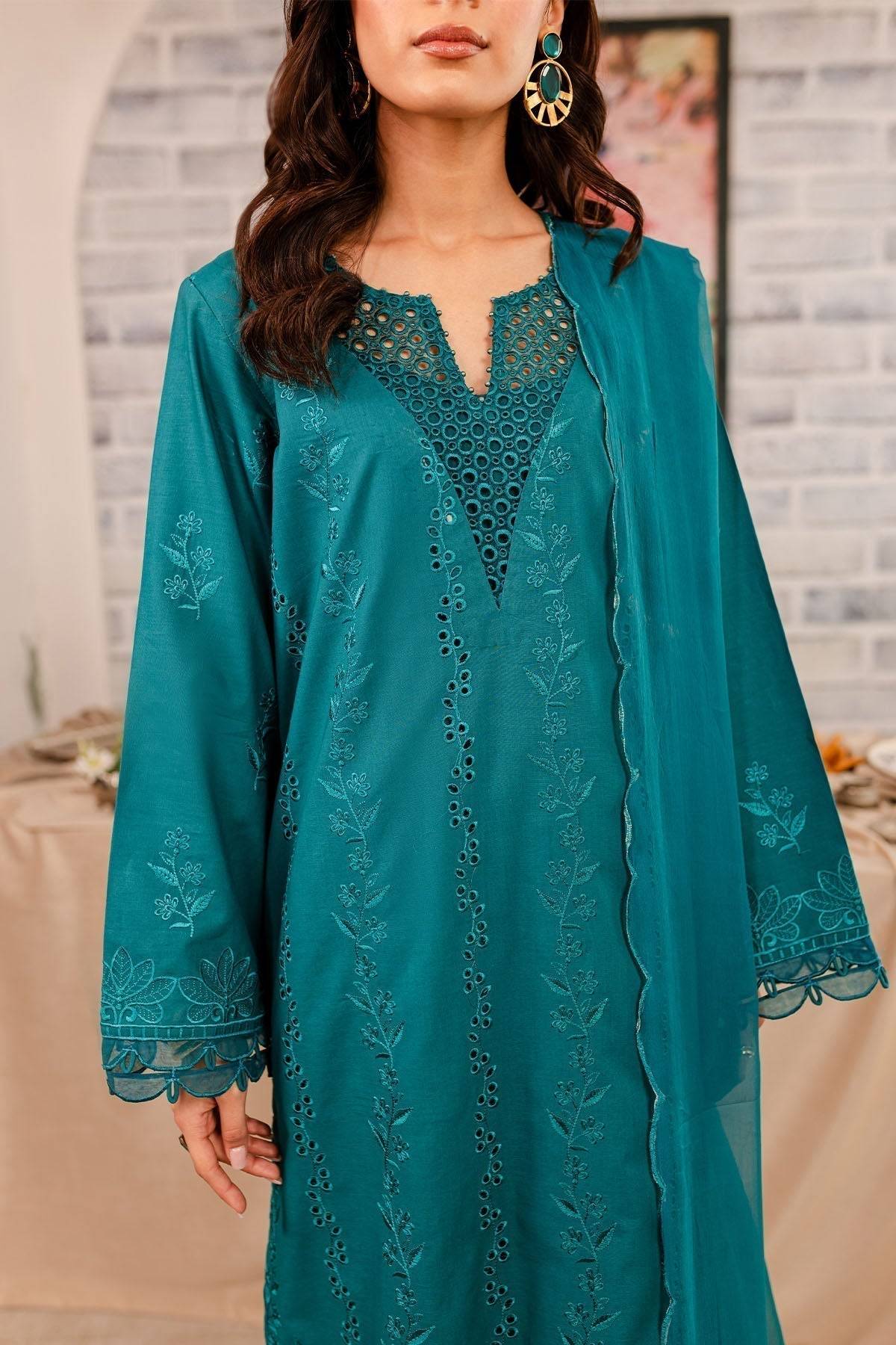 Nureh | Shades Of Summer | NP-495 - Pakistani Designer Dress - by Nureh | Type: Luxury - 100% Original at Saira Sultan