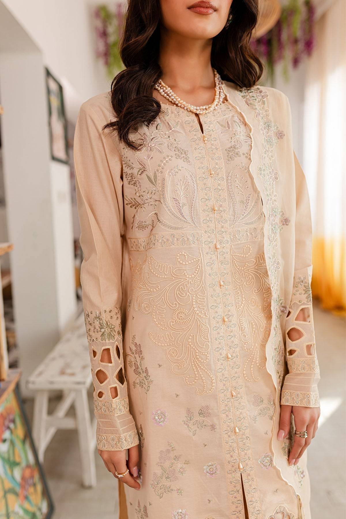 Nureh | Shades Of Summer | NP-489 - Pakistani Designer Dress - by Nureh | Type: Luxury - 100% Original at Saira Sultan