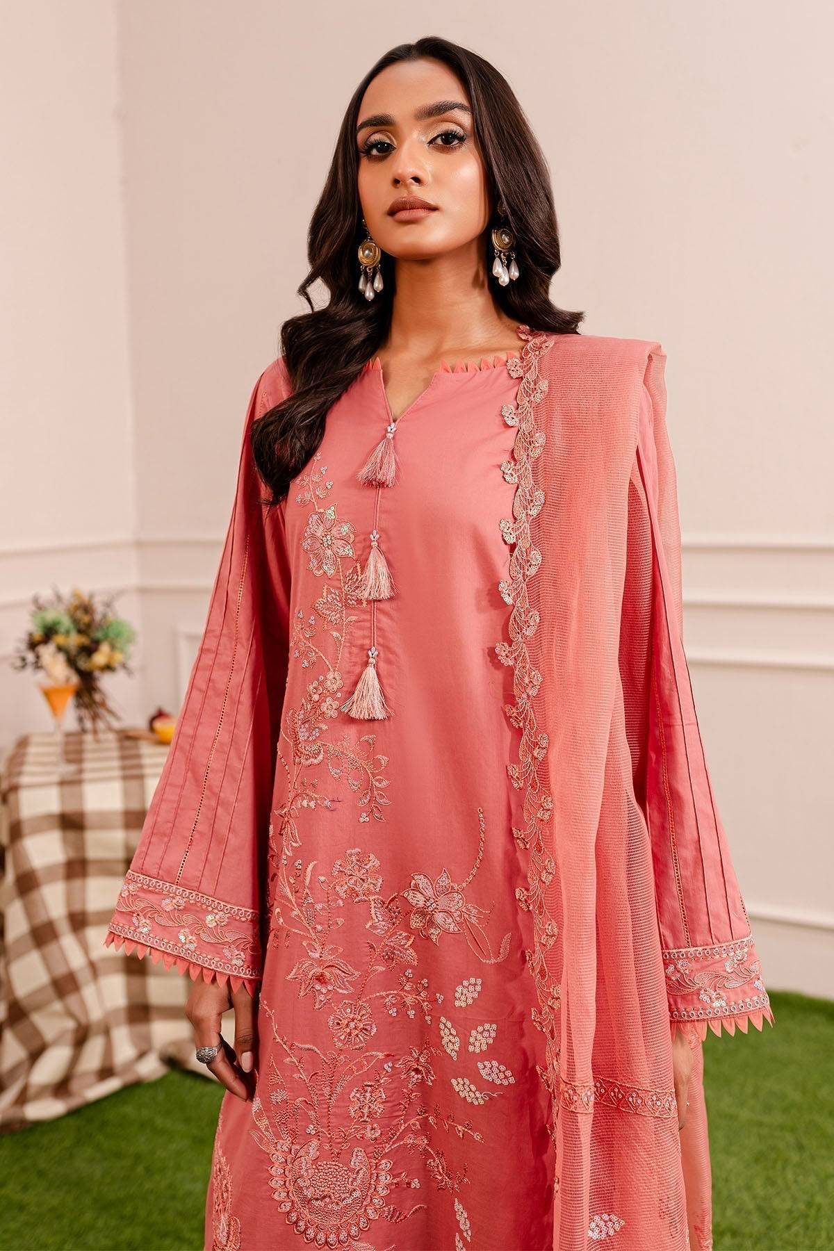 Nureh | Shades Of Summer | NP-477 - Pakistani Designer Dress - by Nureh | Type: Luxury - 100% Original at Saira Sultan