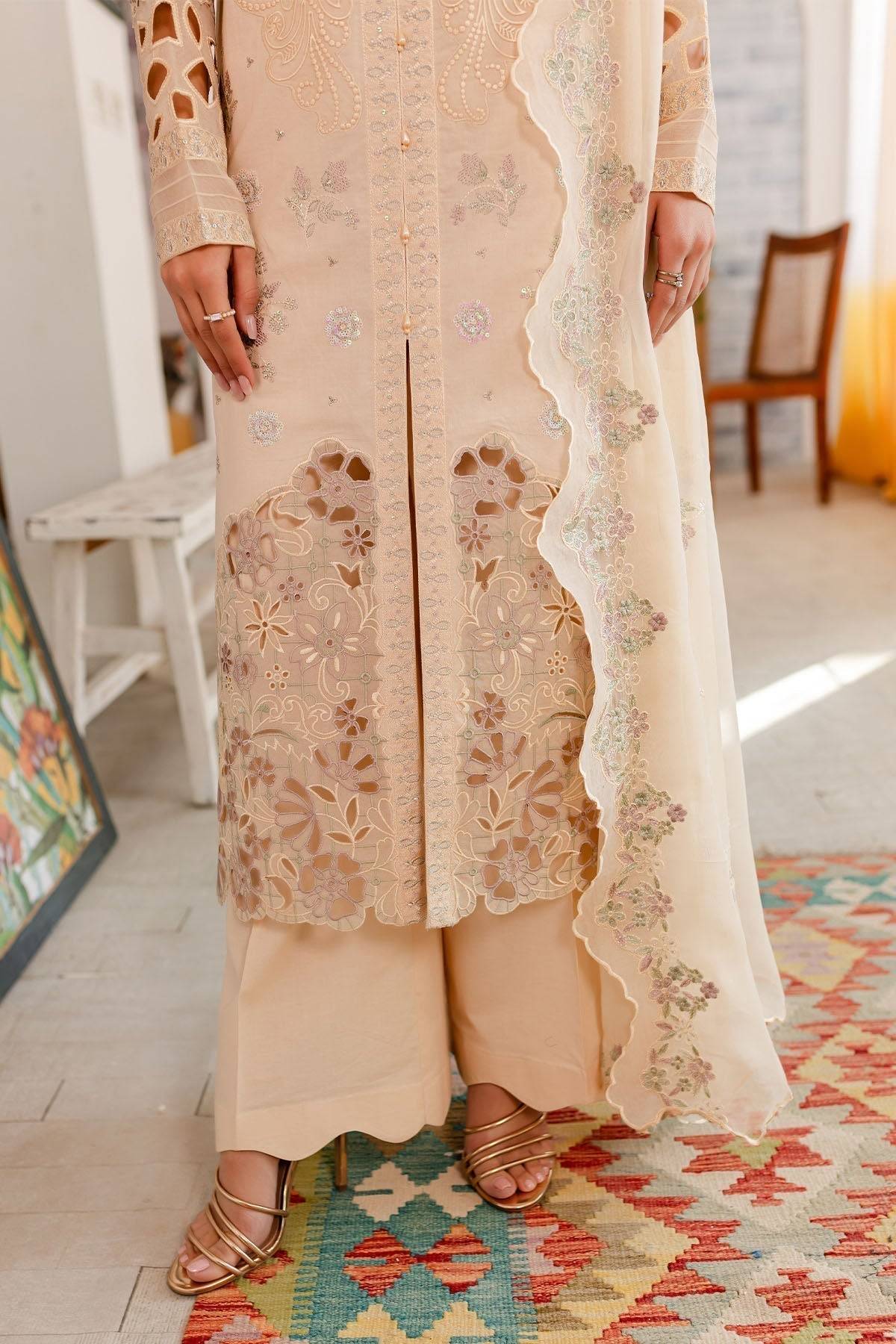 Nureh | Shades Of Summer | NP-489 - Pakistani Designer Dress - by Nureh | Type: Luxury - 100% Original at Saira Sultan