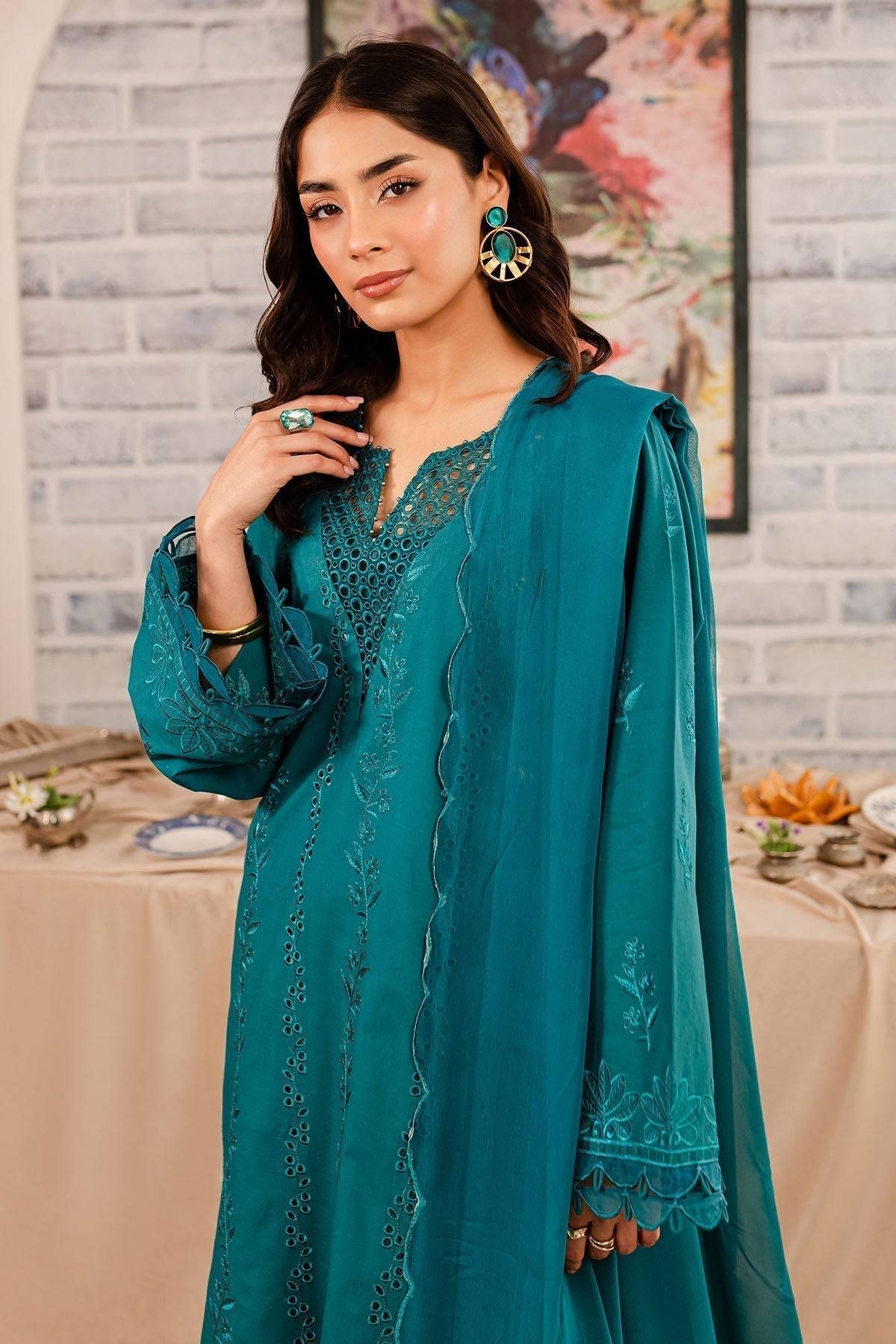 Nureh | Shades Of Summer | NP-495 - Pakistani Designer Dress - by Nureh | Type: Luxury - 100% Original at Saira Sultan