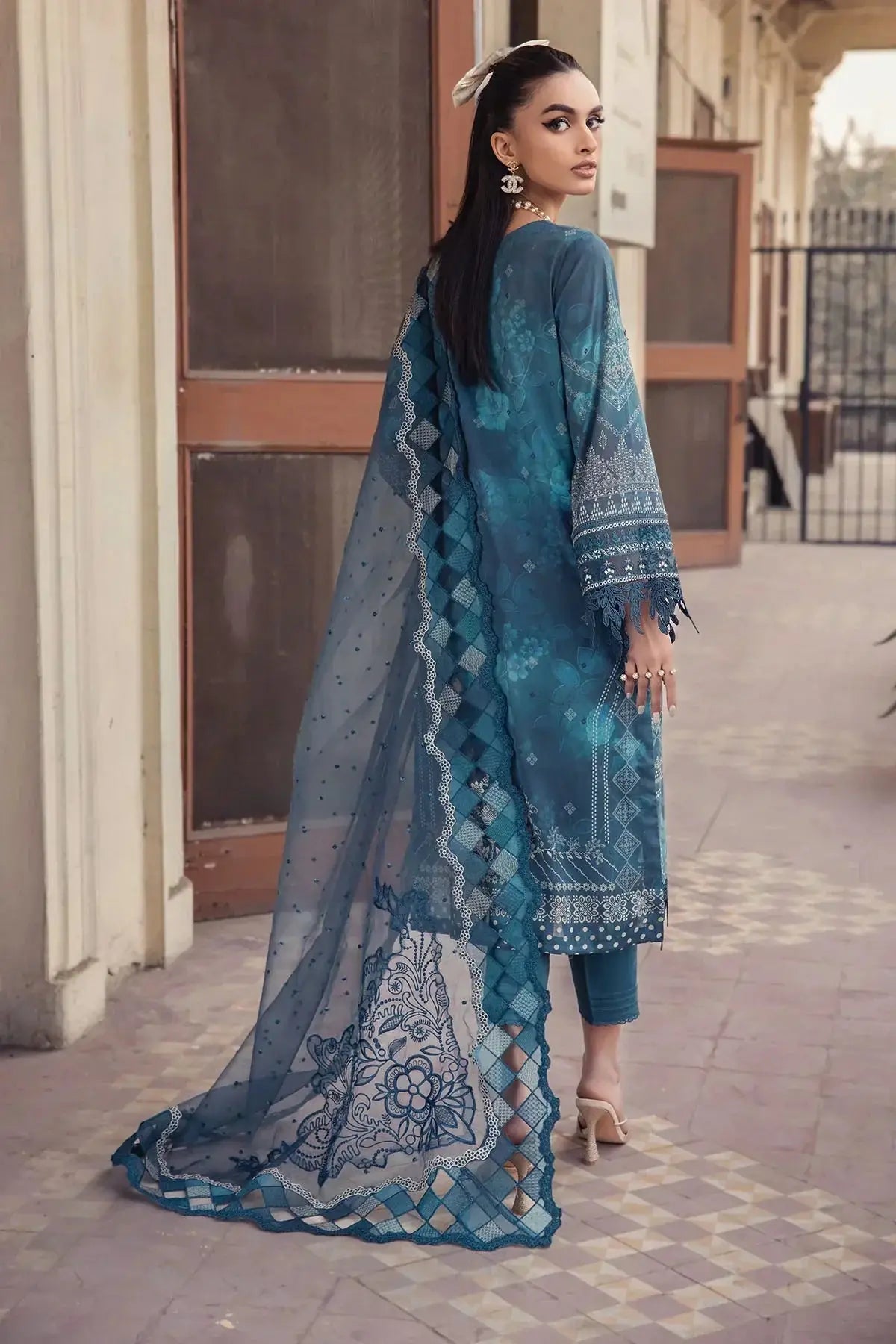 Nureh | Swiss Prints | NS-120 - Pakistani Designer Dress - by Lawn | Type: Luxury - 100% Original at Saira Sultan