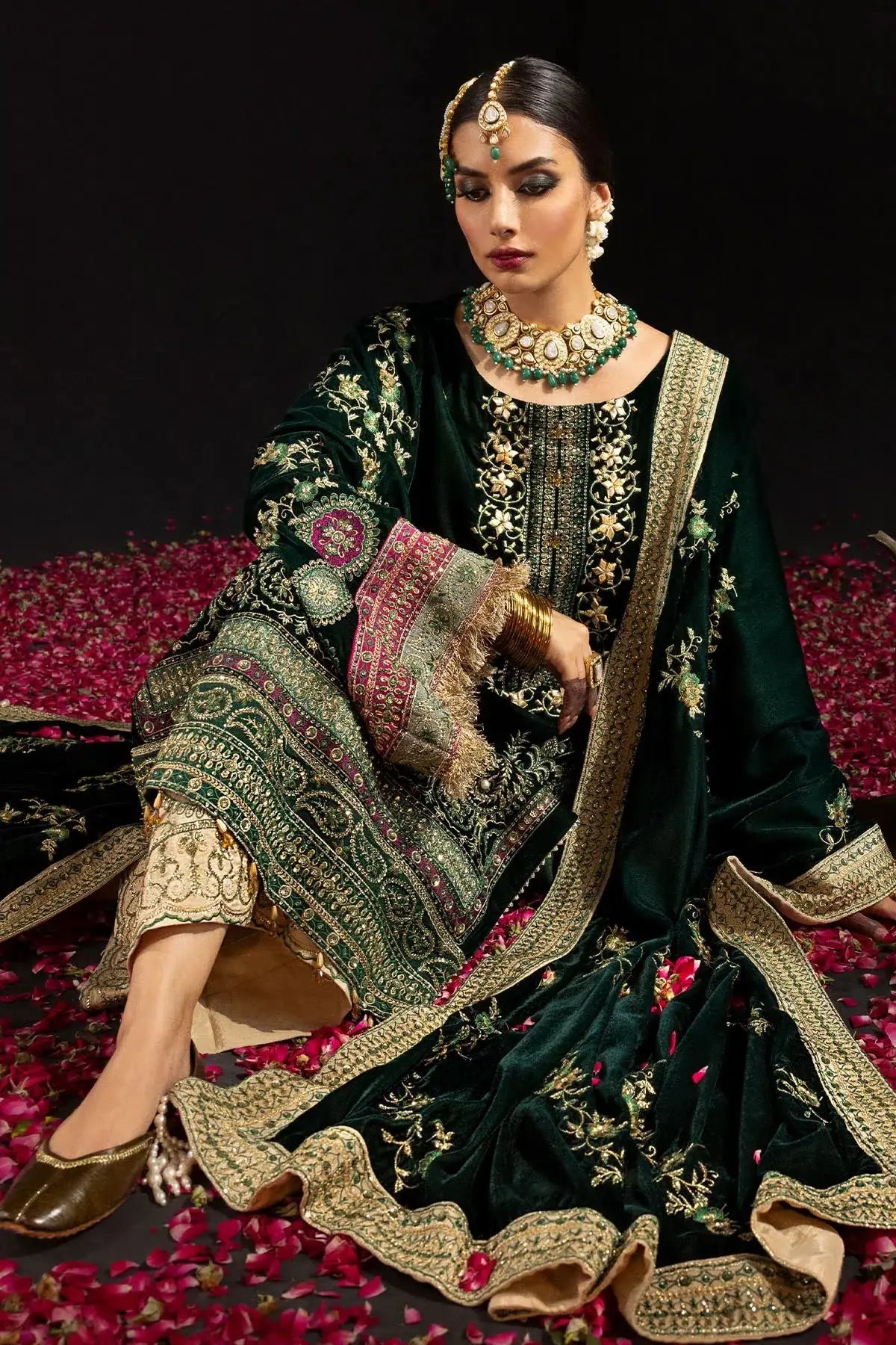 Nureh | Maya Velvet 23 | Alma - Pakistani Designer Dress - by Nureh | Type: Formal - 100% Original at Saira Sultan