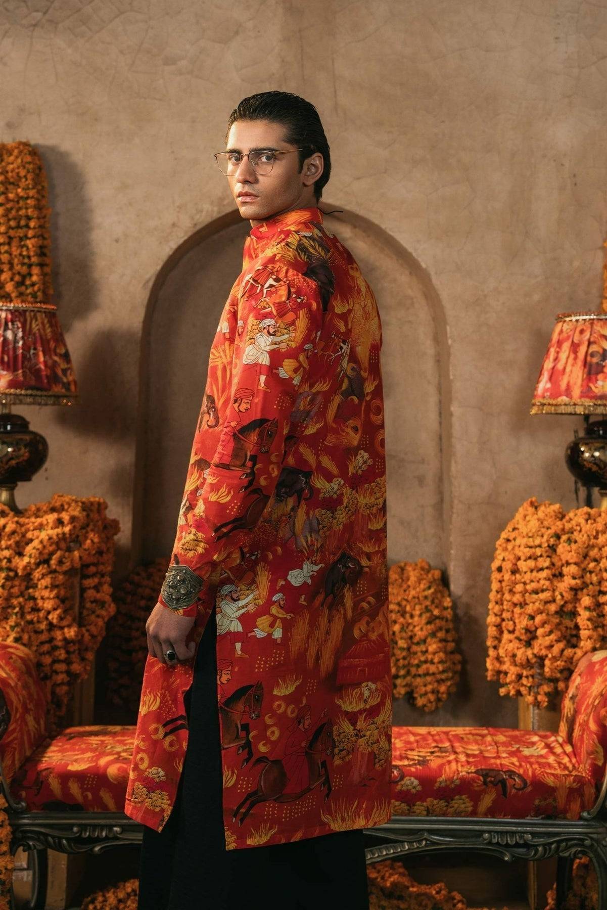 Pakistani Menswear | Ozra - Pakistani Designer Dress - by Fahad Hussayn | Type: MensWear - 100% Original at Saira Sultan