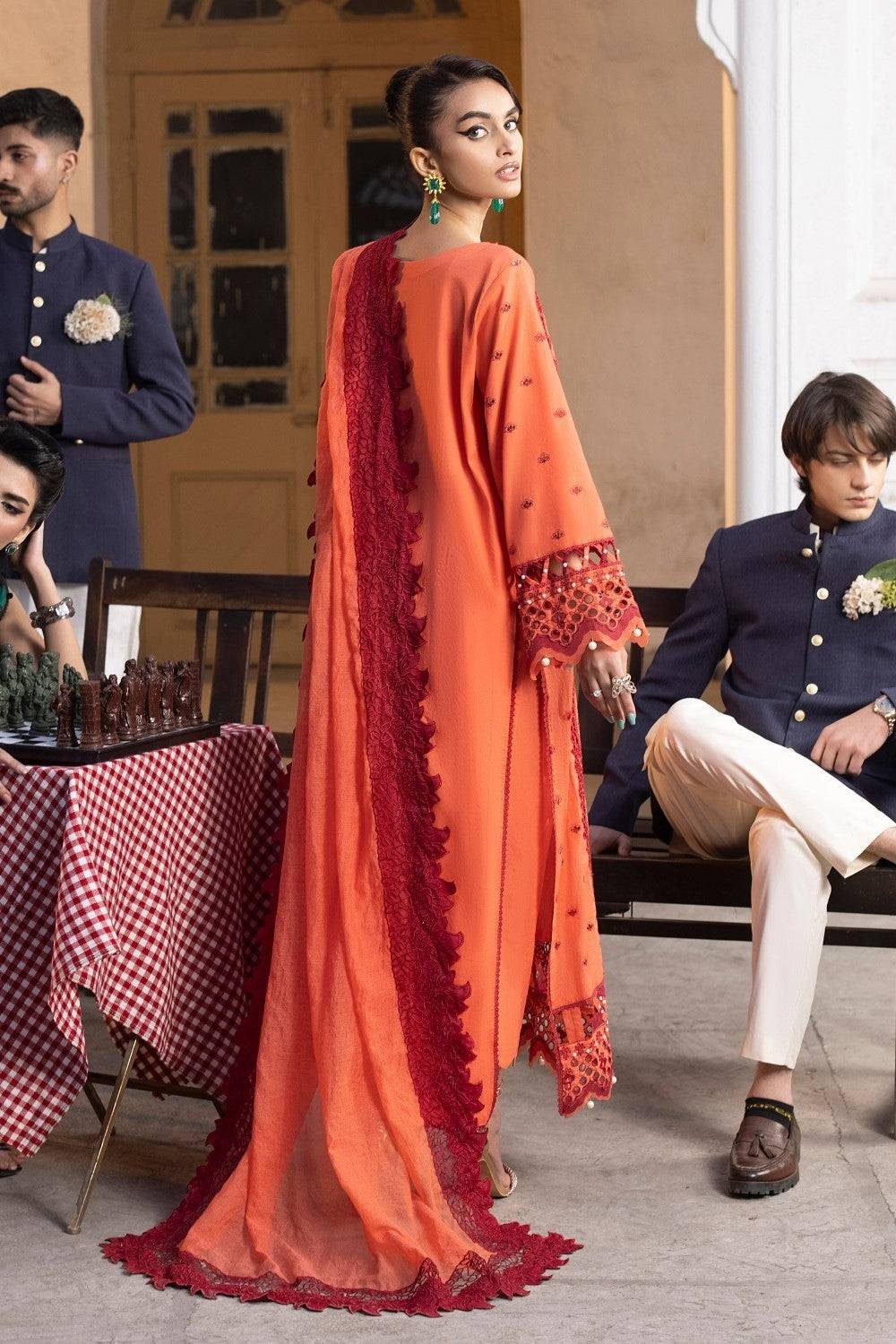 Ittehad | Embroidered Lawn | I-18 - Pakistani Designer Dress - by Ittehad | Type: Luxury - 100% Original at Saira Sultan