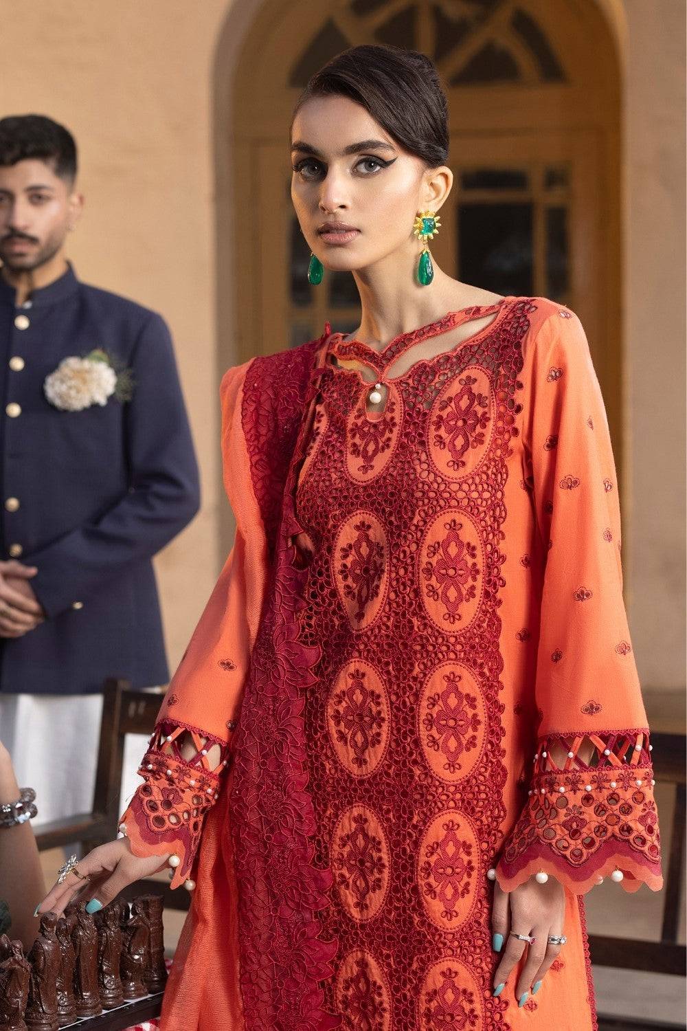 Ittehad | Embroidered Lawn | I-18 - Pakistani Designer Dress - by Ittehad | Type: Luxury - 100% Original at Saira Sultan