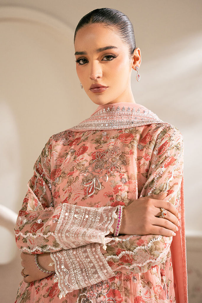 Cross Stitch | Luxe Atelier 25 | CORAL PUNCH XL Pale Peach Organza
