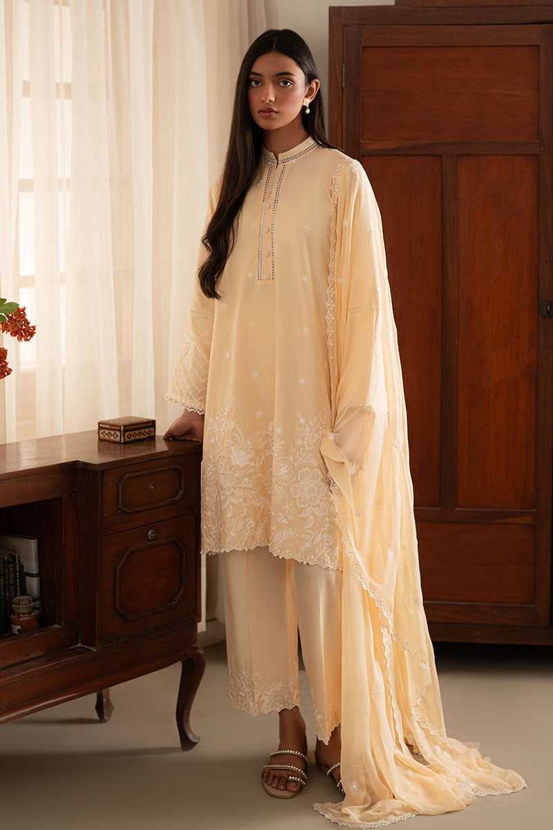 Cross Stitch | Mahiri Lawn 25 | FRENCH GLOW XS Peach Lawn