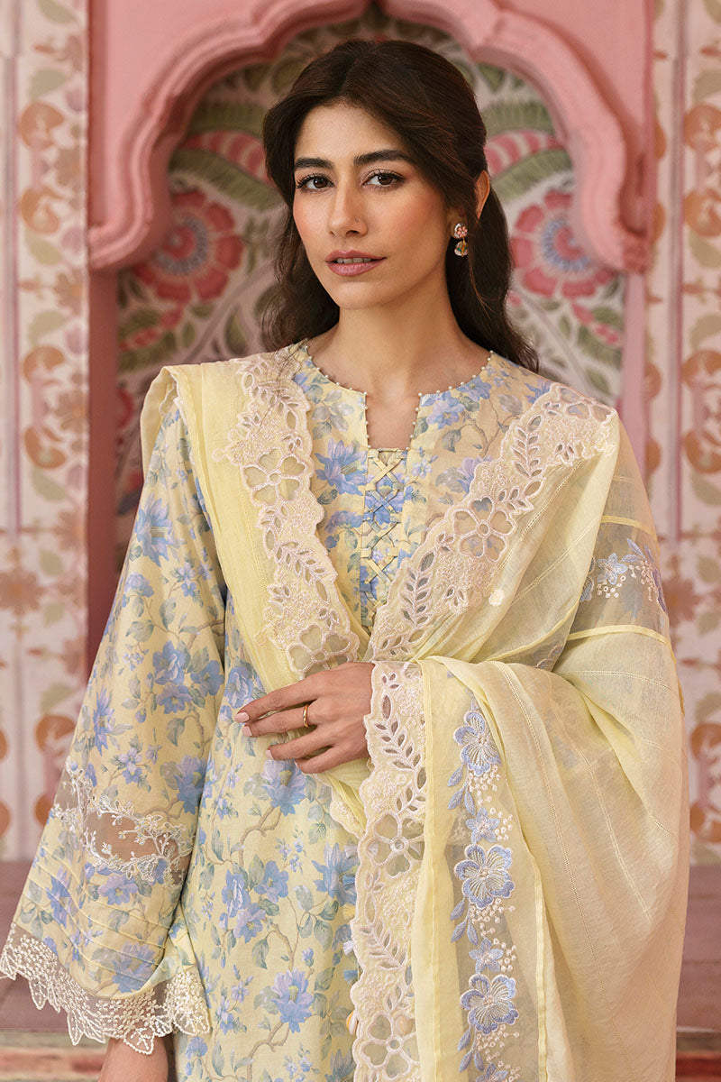 Cross Stitch | Premium Lawn 25 | SUNSHINE DREAM L Maize Yellow Lawn