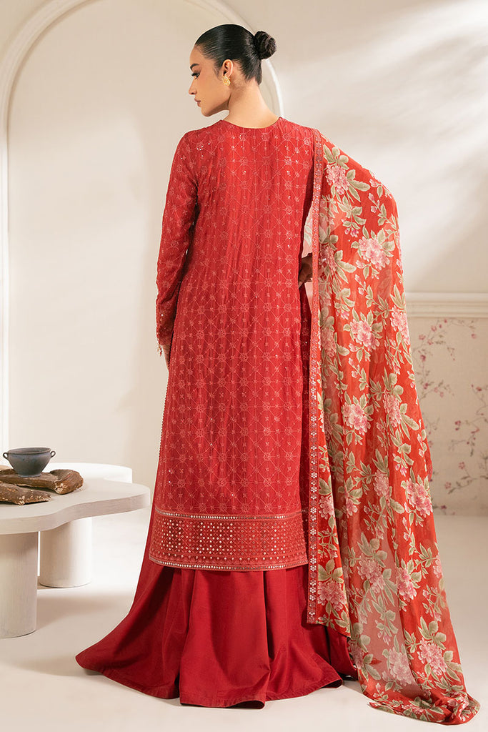 Cross Stitch | Luxe Atelier 25 | VERMILION CARDINAL S Red Chiffon
